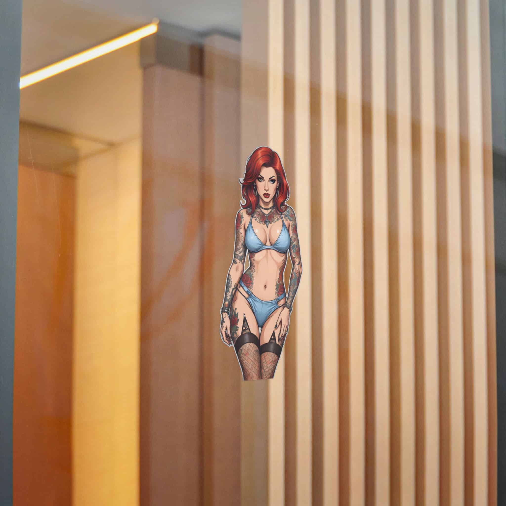 Tattooed Sexy Woman 28 Die Cut Stickers Dtf - Image 20