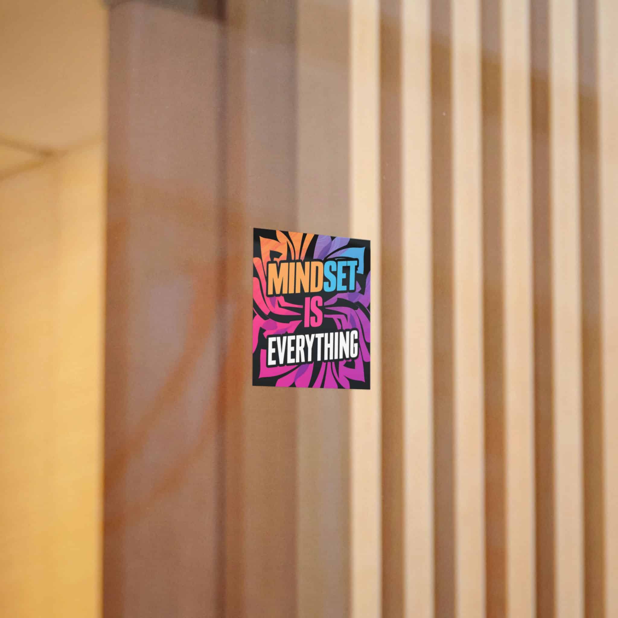 Mindset Is Everything 3 Die Cut Stickers Dtf - Image 2