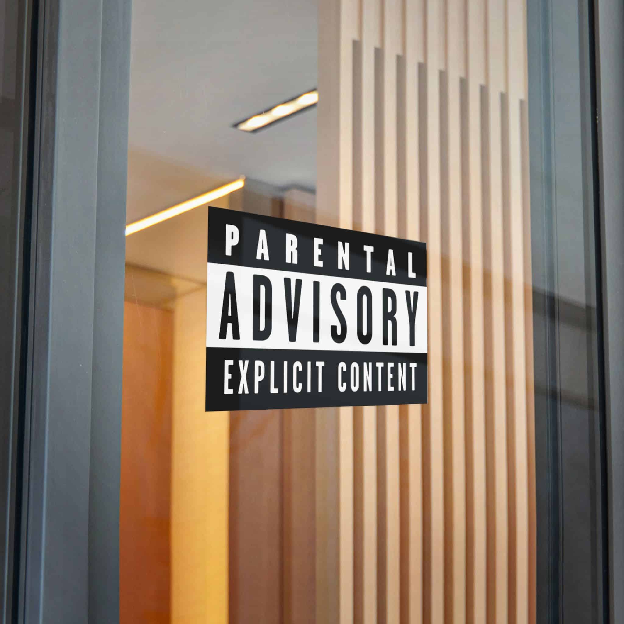 Parental Advisory Explicit Content Logo Vector Copia Die Cut Stickers Dtf - Image 28