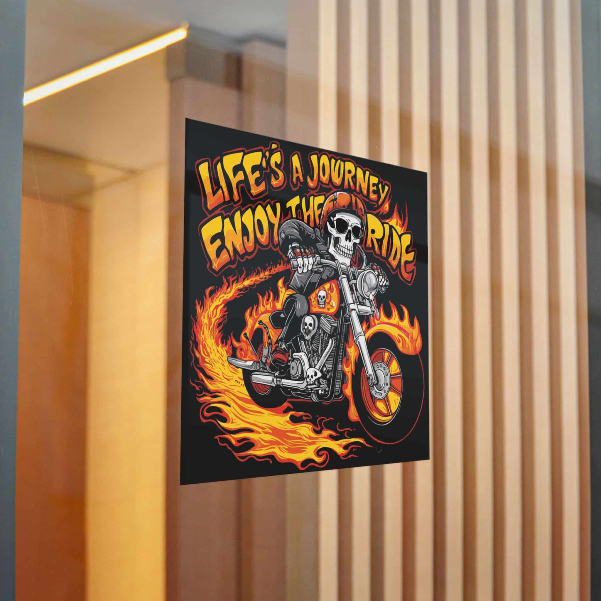 Life's A Journey Enjoy the Ride Die Cut Stickers Dtf - Image 22