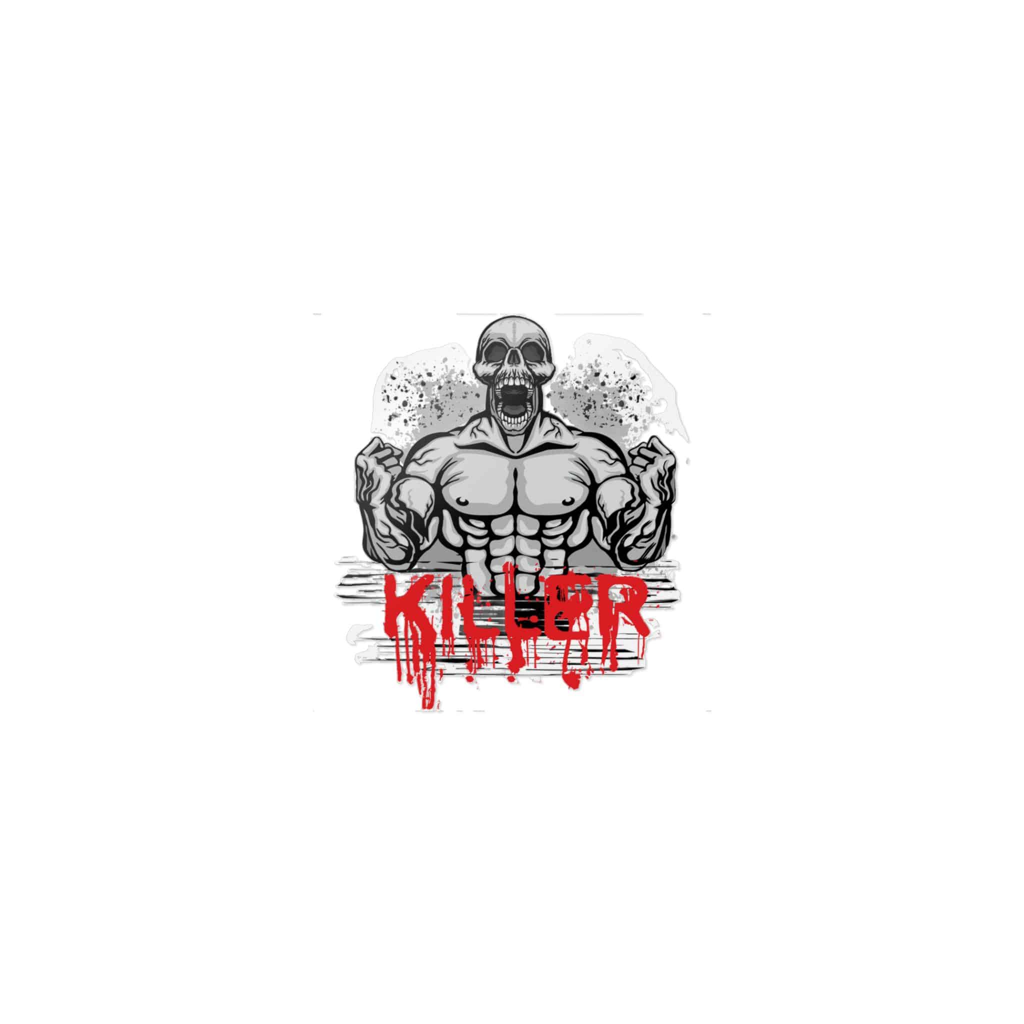 Gothic Sign With Skull Flowers Grunge Vintage Design T Shirts(1) Die Cut Stickers Dtf - Image 9