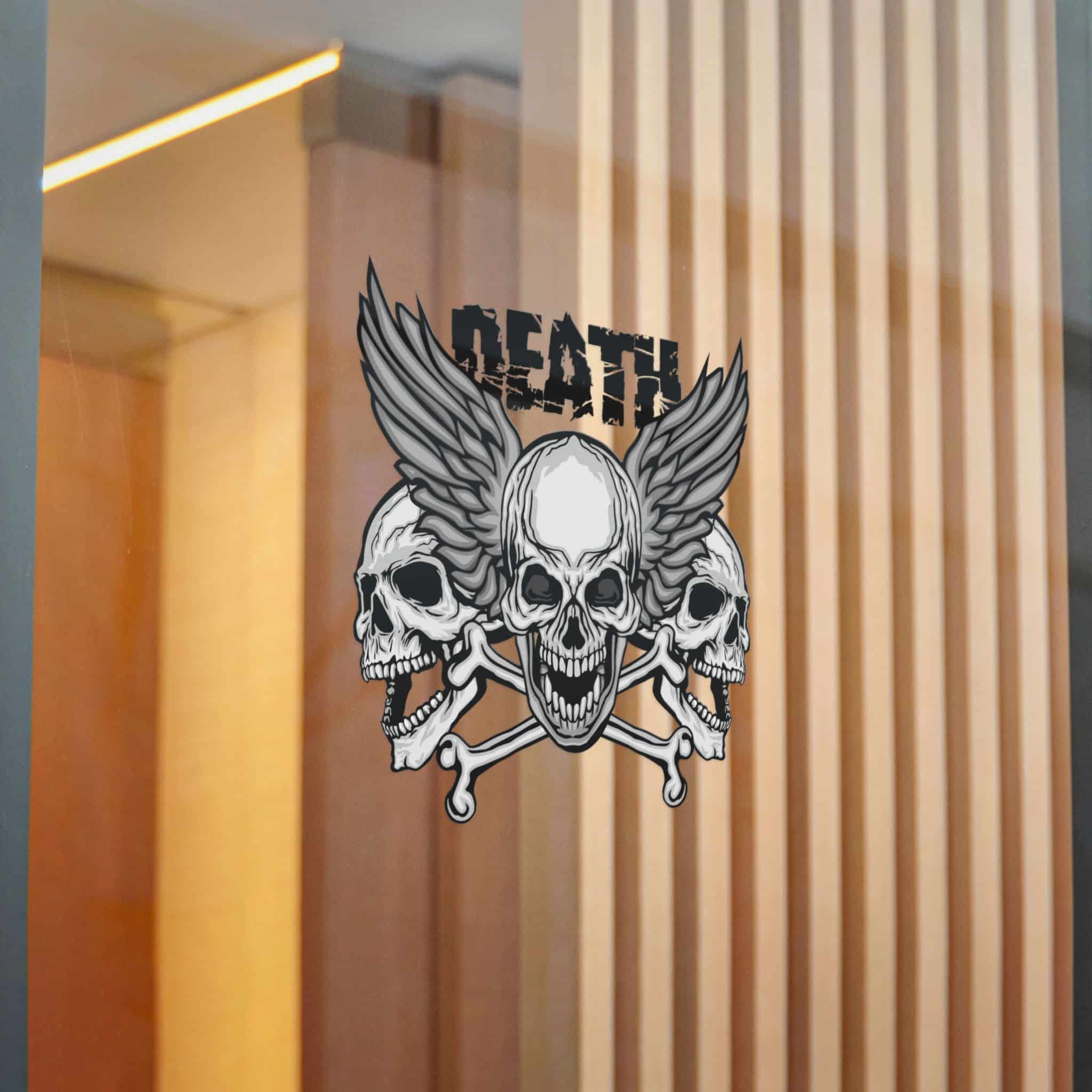 Gothic Sign With Skull Grunge Vintage Design T Shirts (6) Die Cut Stickers Dtf - Image 20
