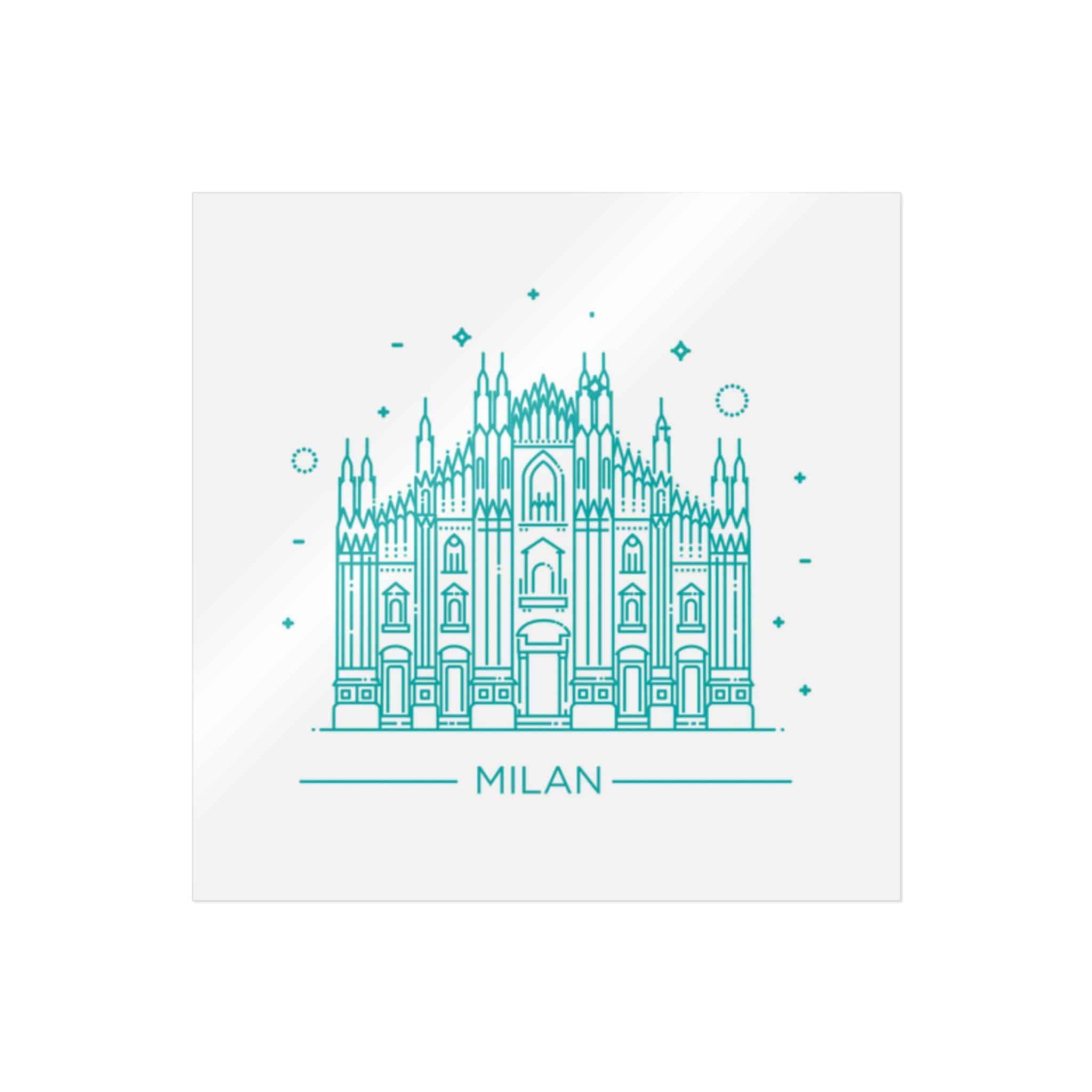 Milan Die Cut Stickers Dtf