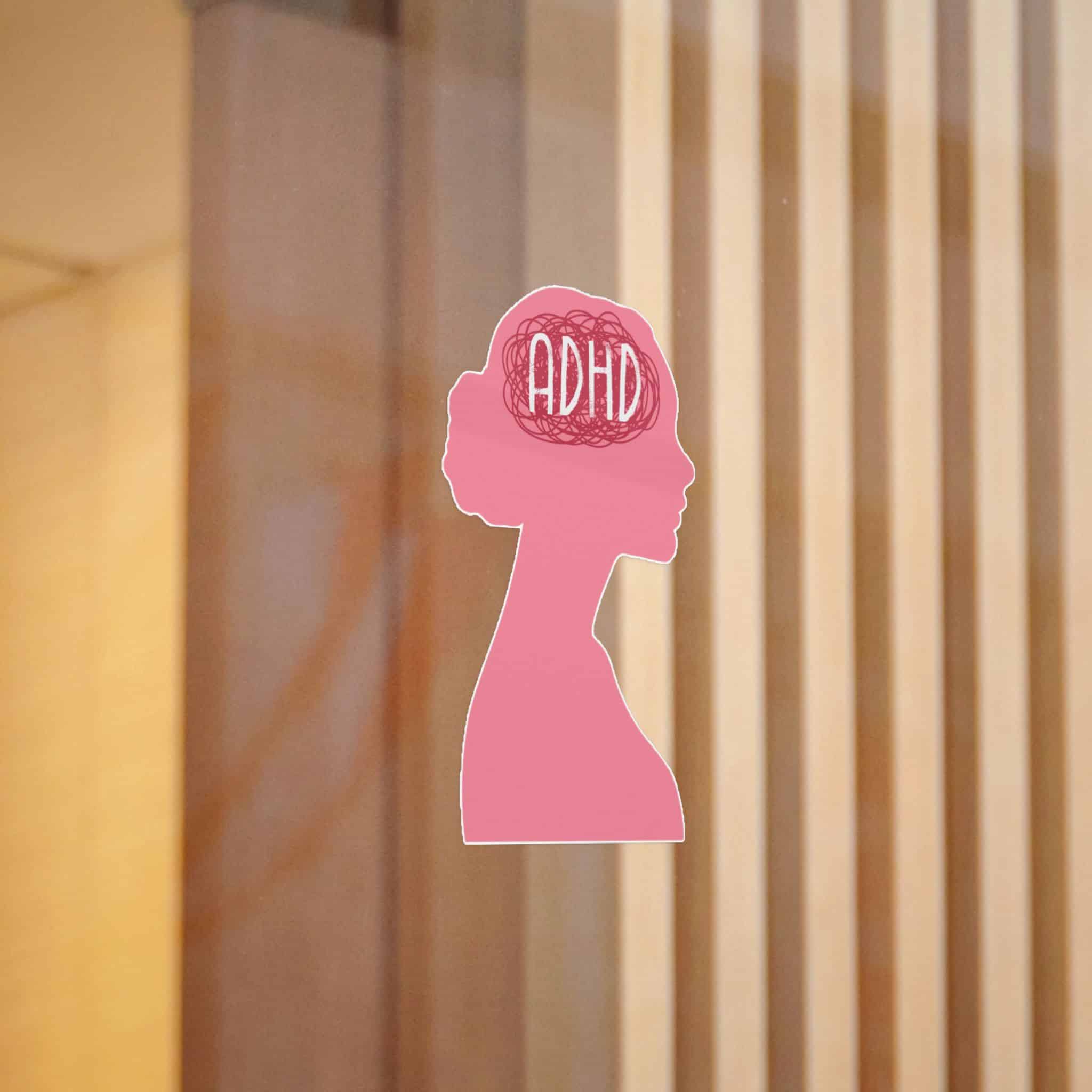 Woman Adhd Die Cut Stickers Dtf - Image 12