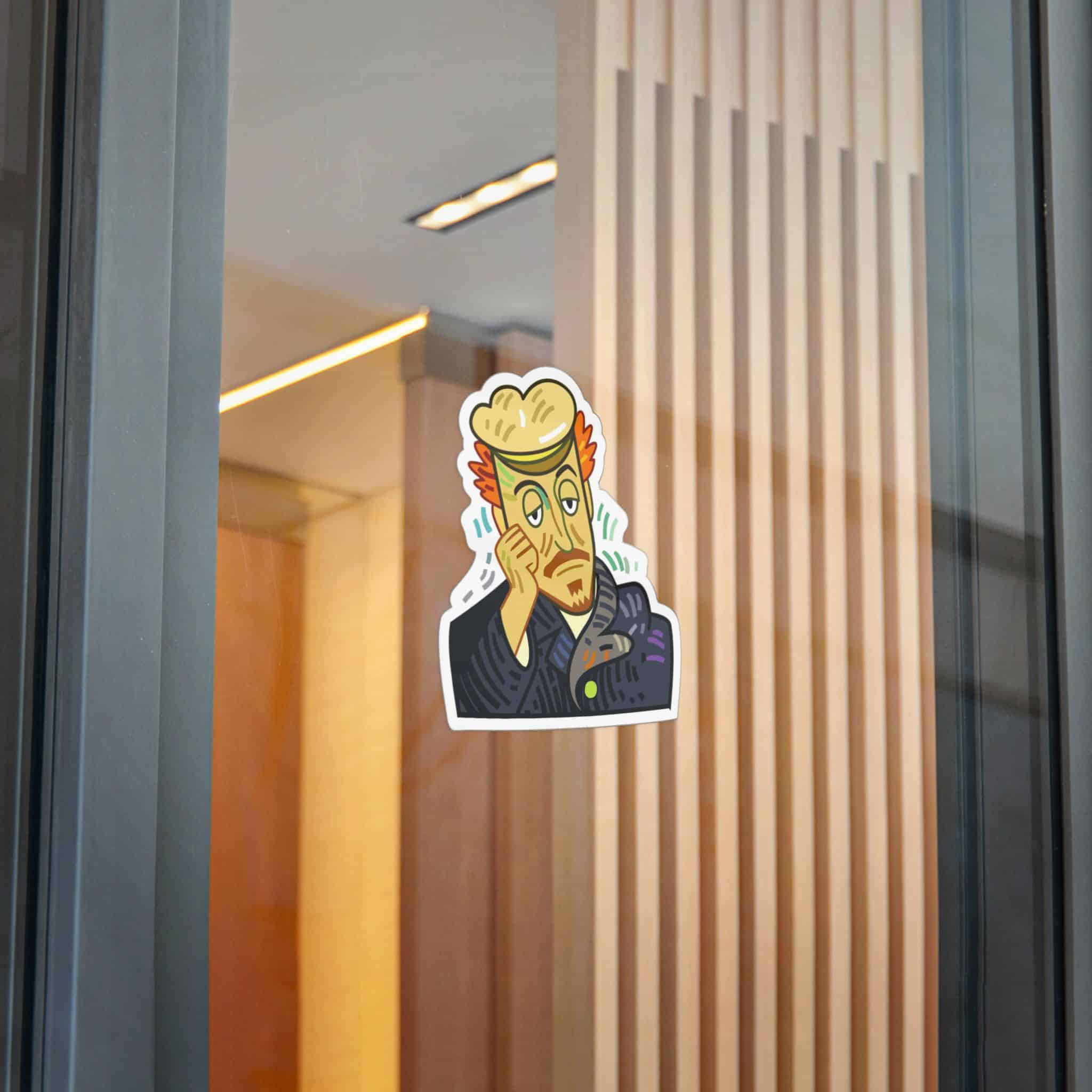 Weary Artist Portrait Die Cut Stickers Dtf - Image 26