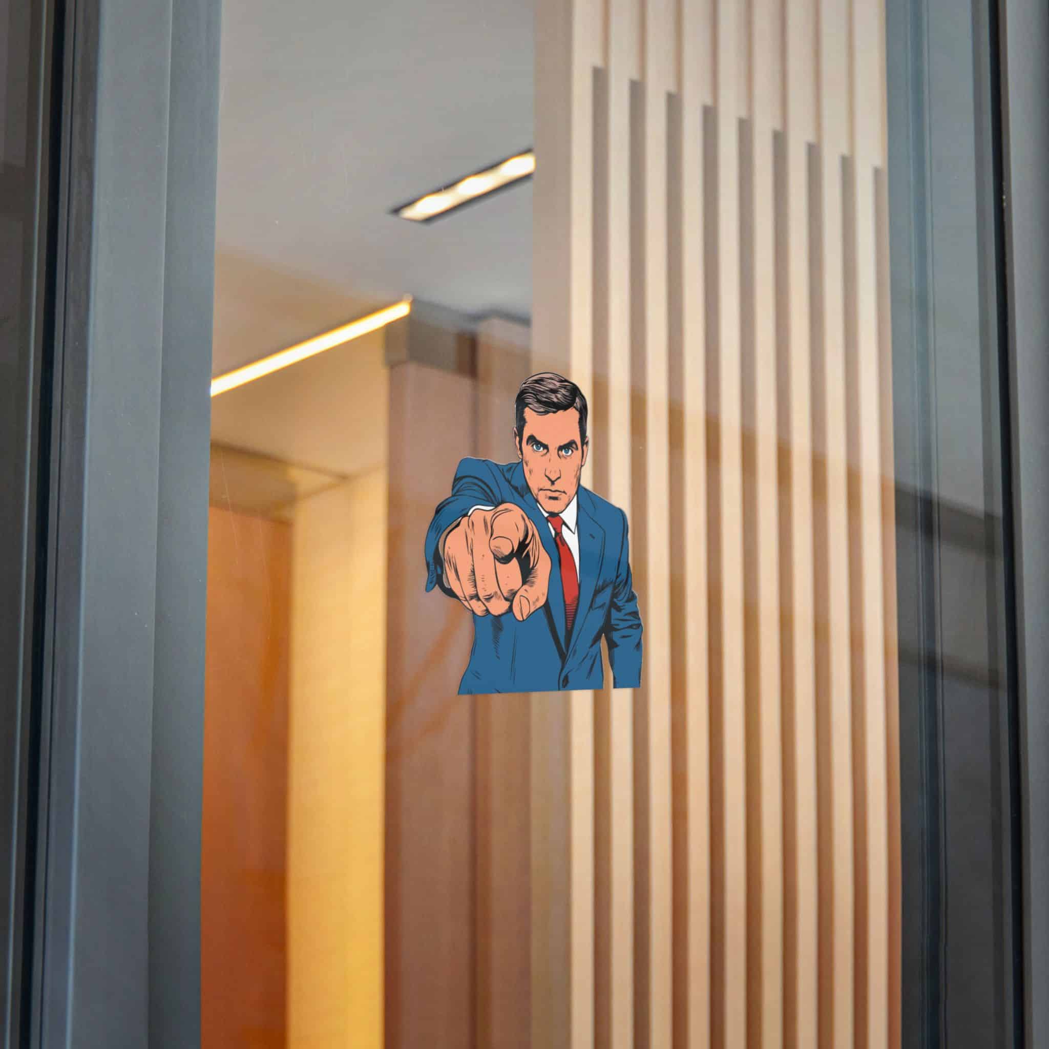 Profesional Joven Ejecutivo Masculino Senalando Usted Concepto Negocio Ilustracion Vectorial Die Cut Stickers Dtf - Image 24
