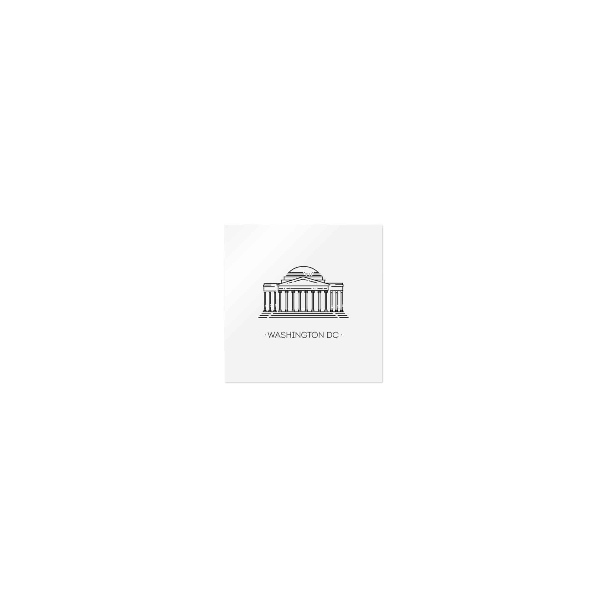 Washington Dc Die Cut Stickers Dtf - Image 7