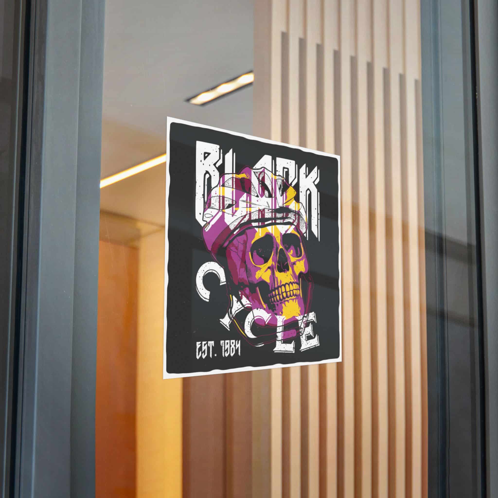 Tshirt Poster Design With Skull Bicycle Helmet Die Cut Stickers Dtf - Image 28