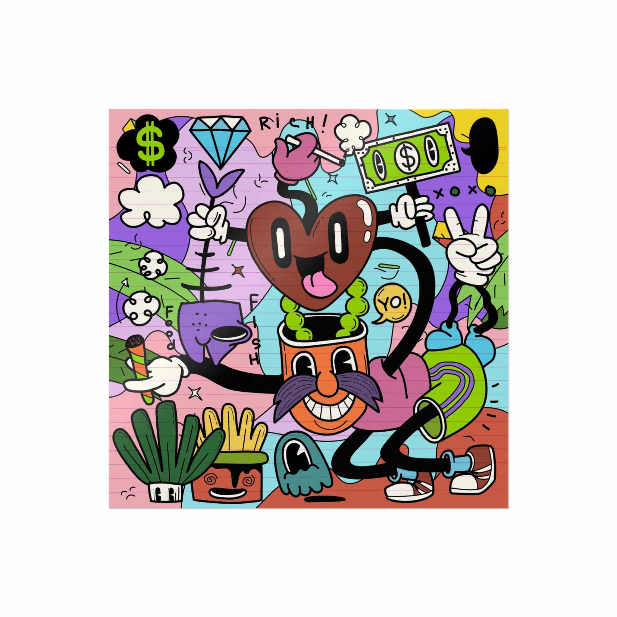 Funny Cute Comic Characters Die Cut Stickers Dtf - Image 29