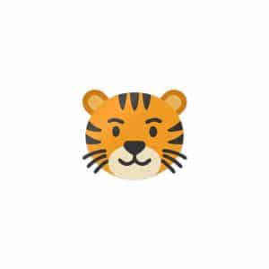 Tiger Die Cut Stickers Dtf