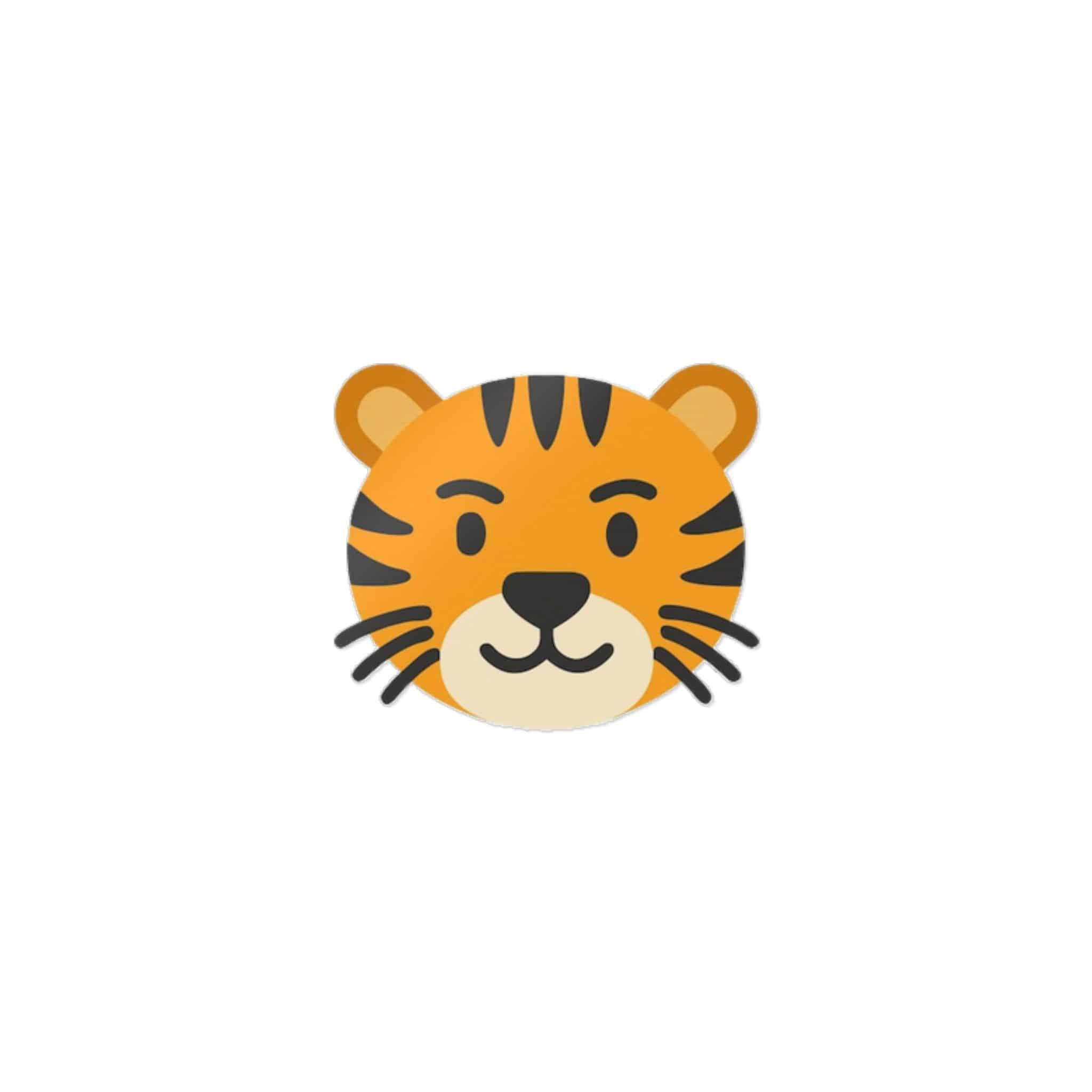 Tiger Die Cut Stickers Dtf