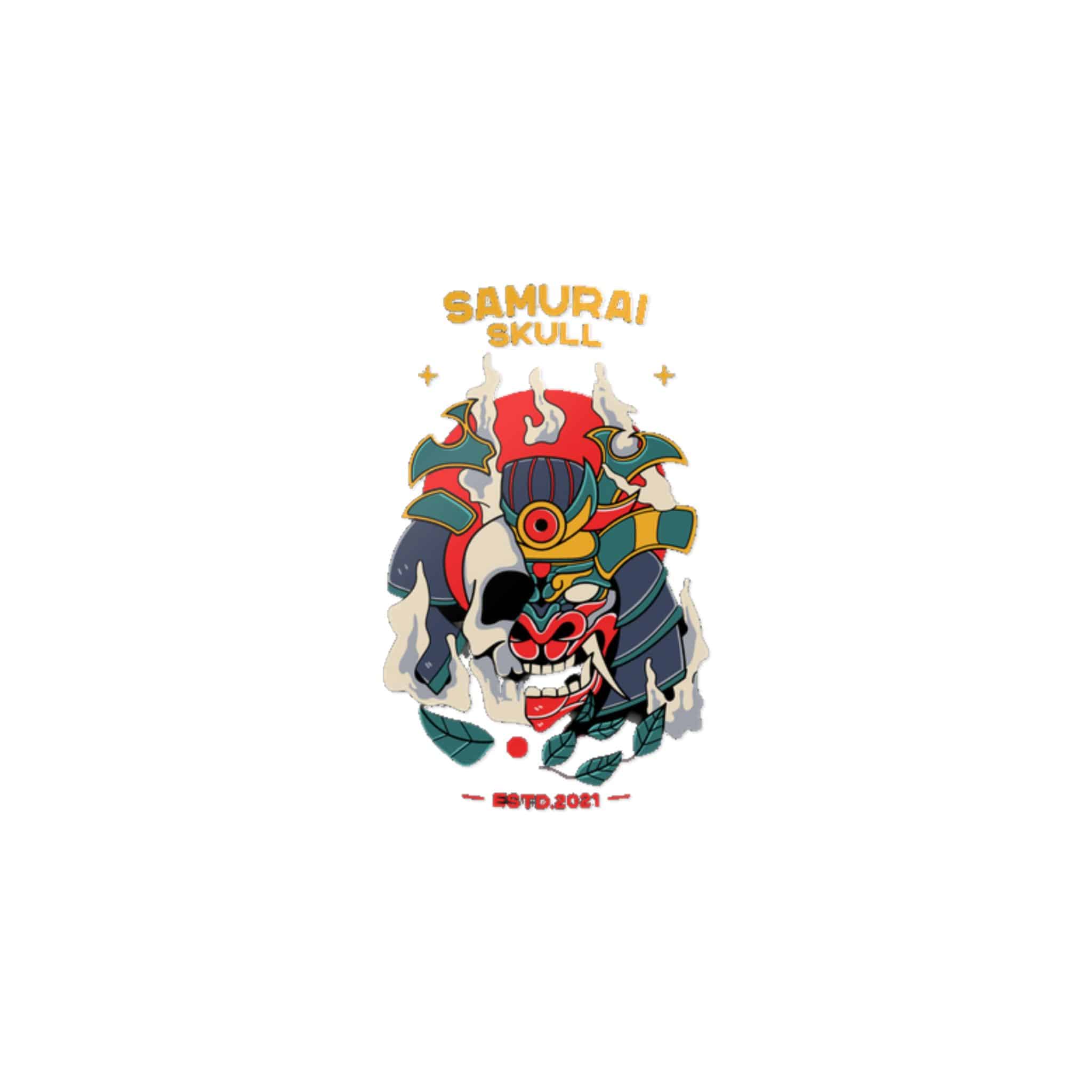 Samurai Helmet 184541 Die Cut Stickers Dtf