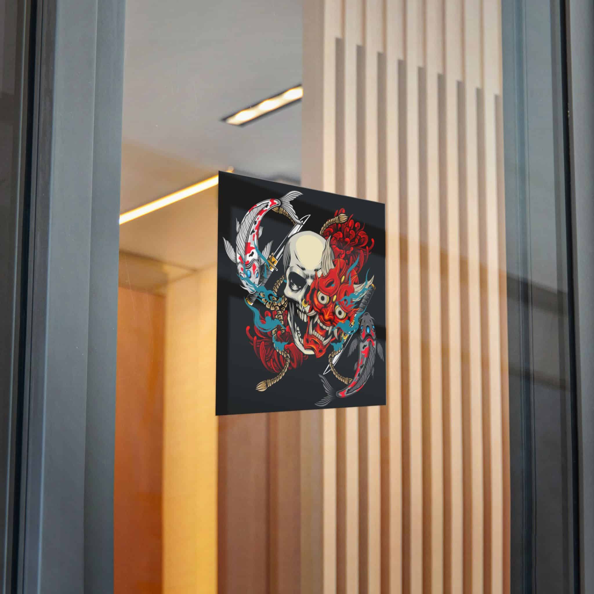 Skull Oni 2 Die Cut Stickers Dtf - Image 26