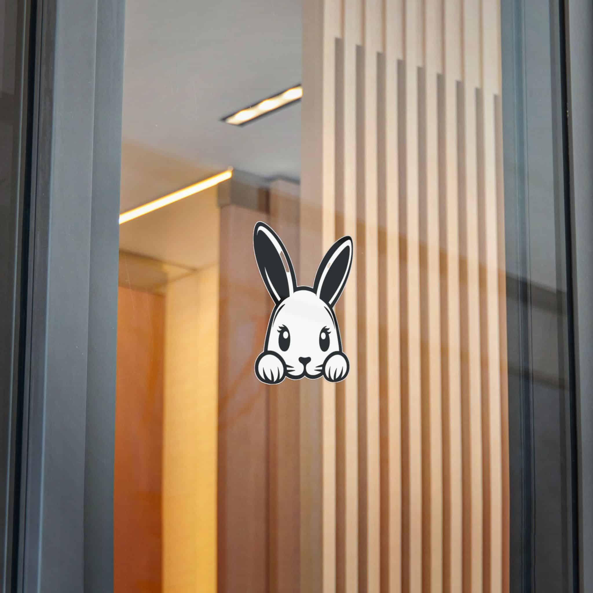 Peeking Rabit Die Cut Stickers Dtf - Image 24