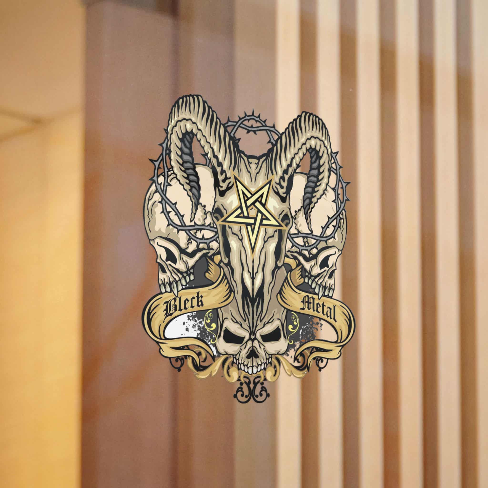 Signo Gotico Calavera Flores Camisetas Diseno Vintage Grunge Die Cut Stickers Dtf - Image 12