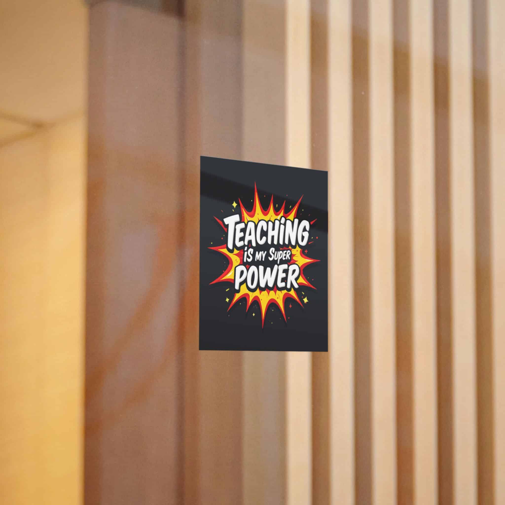 Teaching Is My Super Power Die Cut Stickers Dtf - Image 10