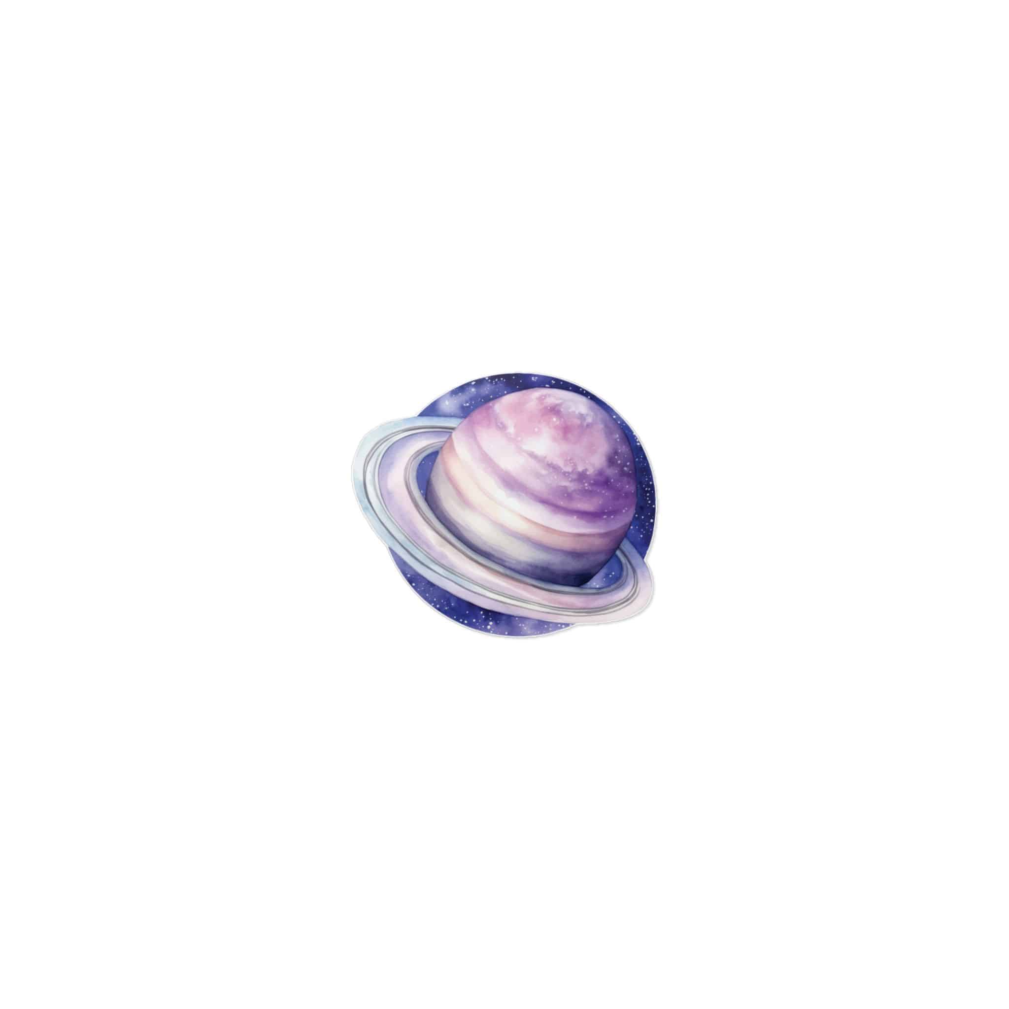 Saturn Planet Die Cut Stickers Dtf - Image 9