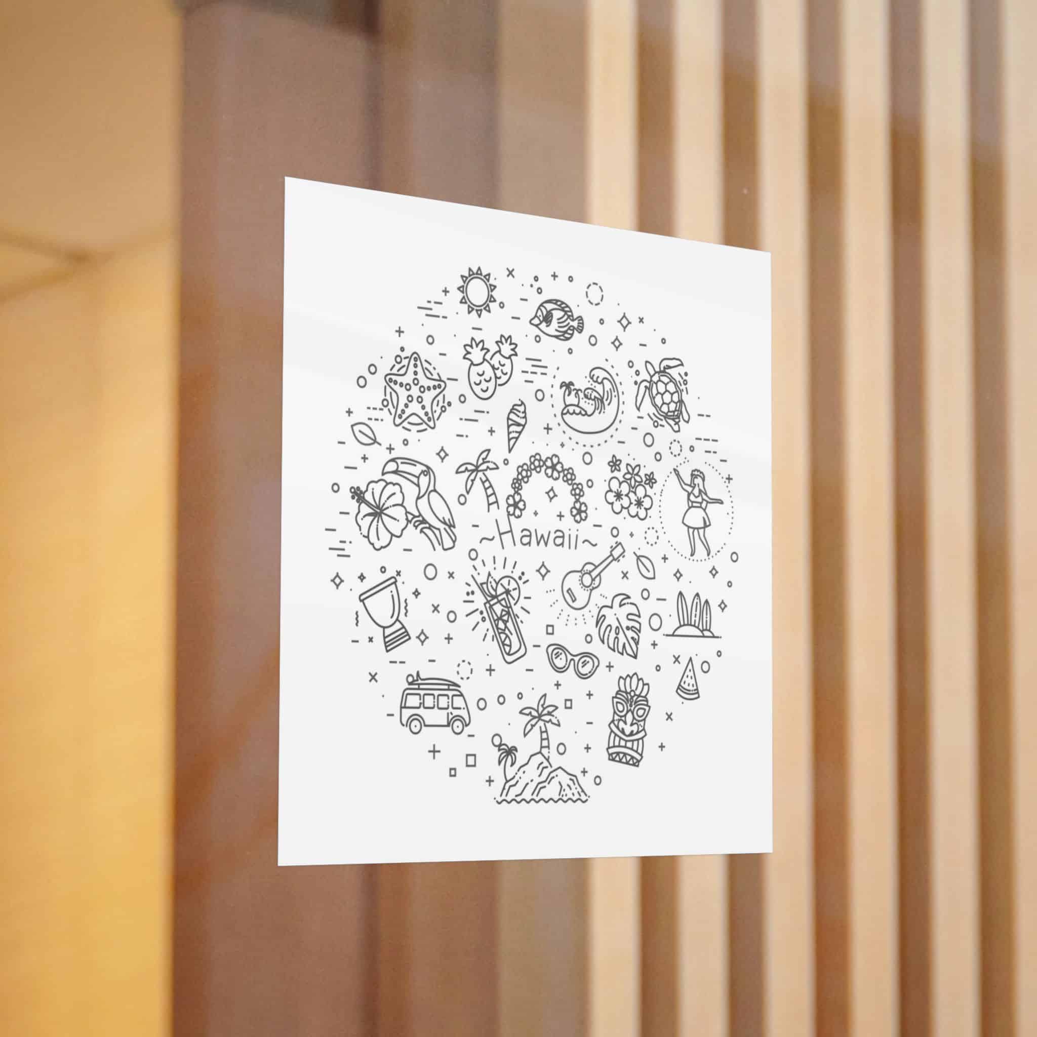 Hawaii Die Cut Stickers Dtf - Image 12