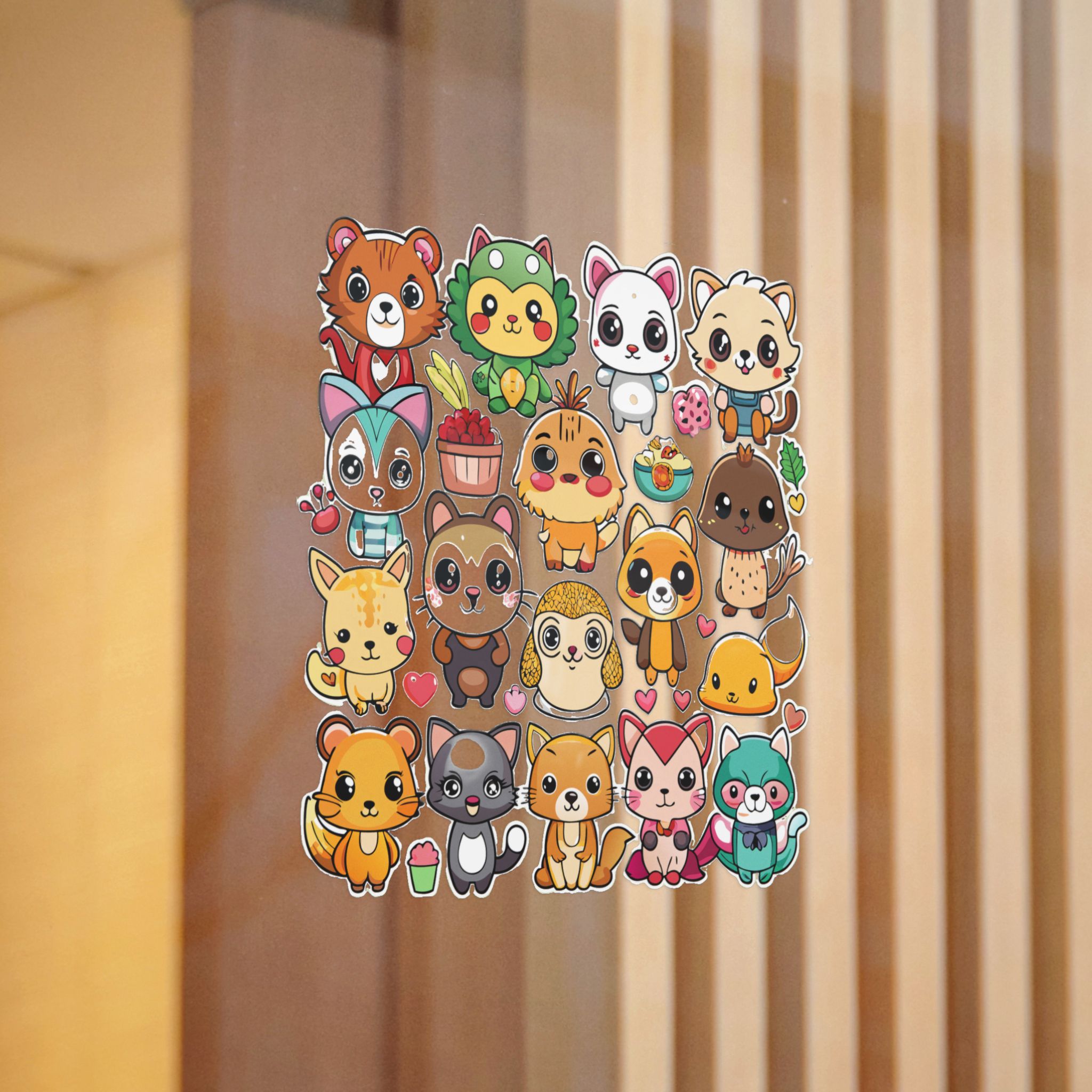 Cute Cartoon Animals With Different Expressions and Poses Die Cut Stickers Dtf - Image 12