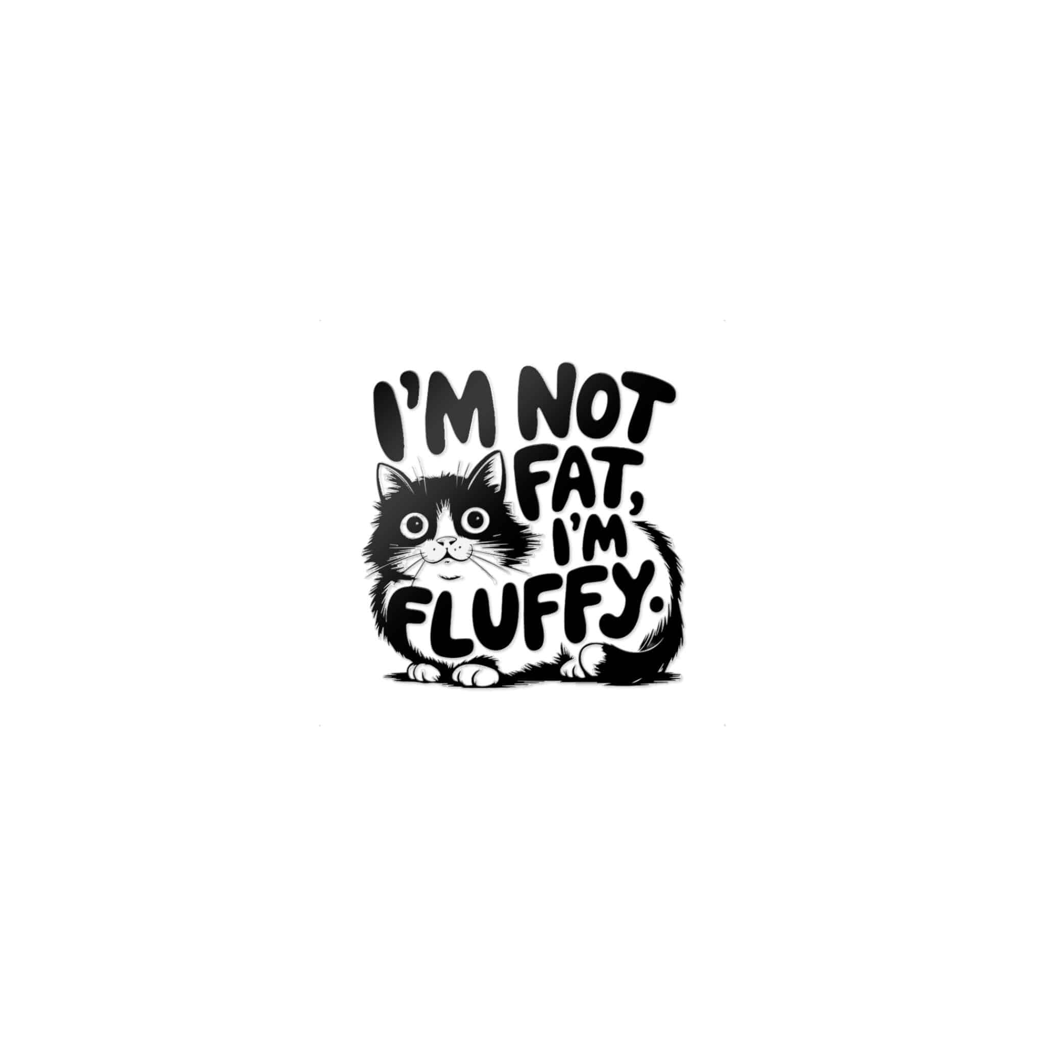 I'm Not Fat I'm Fluffy Die Cut Stickers Dtf - Image 9