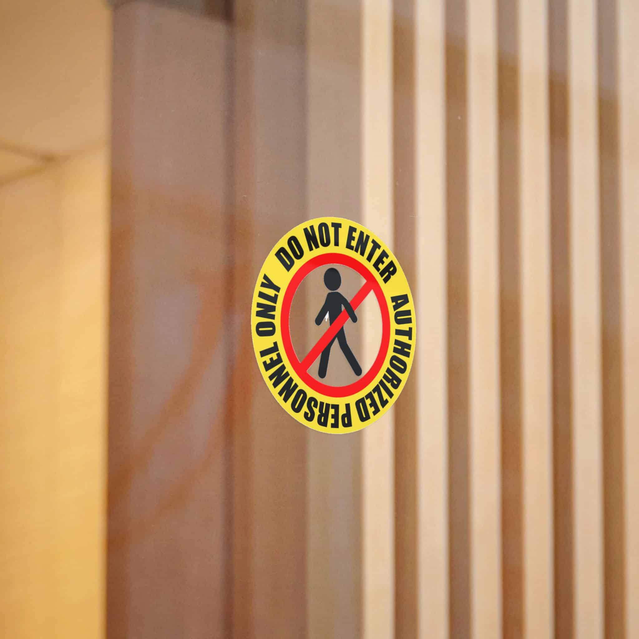 Personnel Only Die Cut Stickers Dtf - Image 10