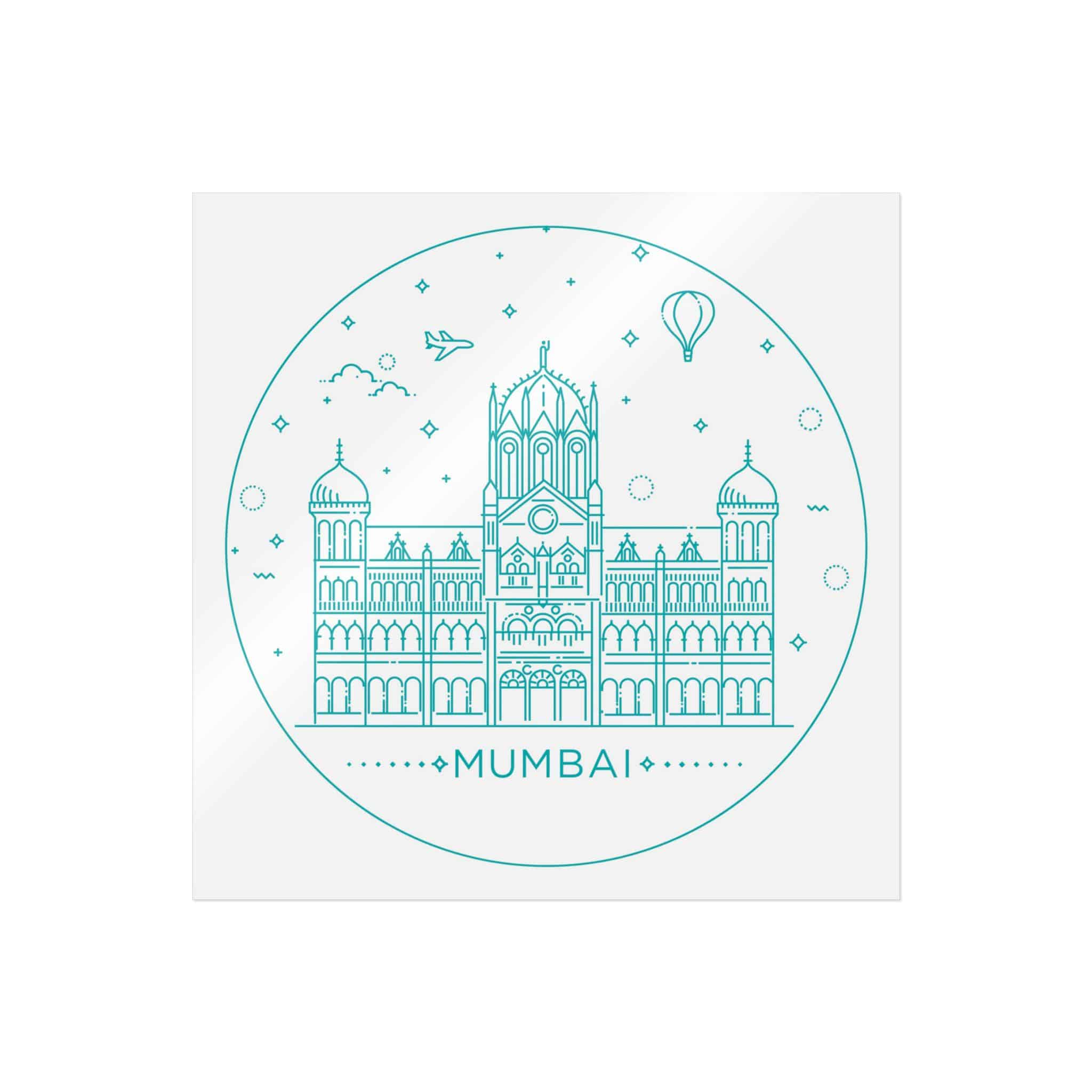 Mumbai Chhatrapati Die Cut Stickers Dtf - Image 13