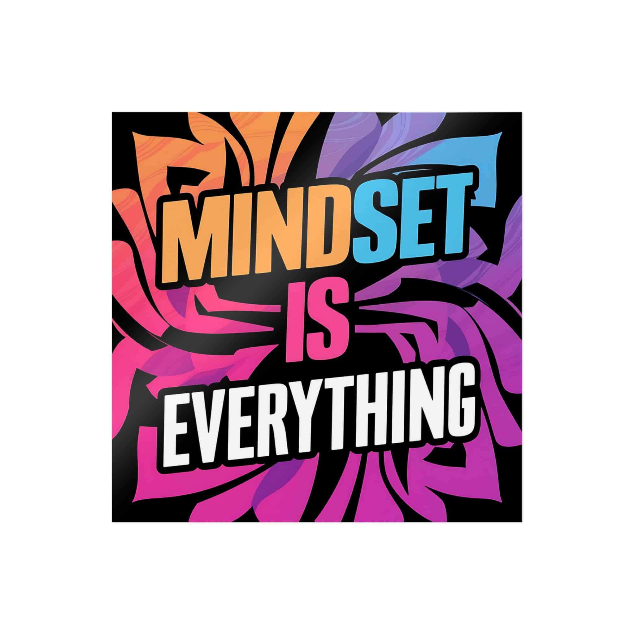 Mindset Is Everything 3 Die Cut Stickers Dtf - Image 11