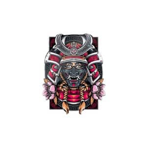 Samurai Die Cut Stickers Dtf