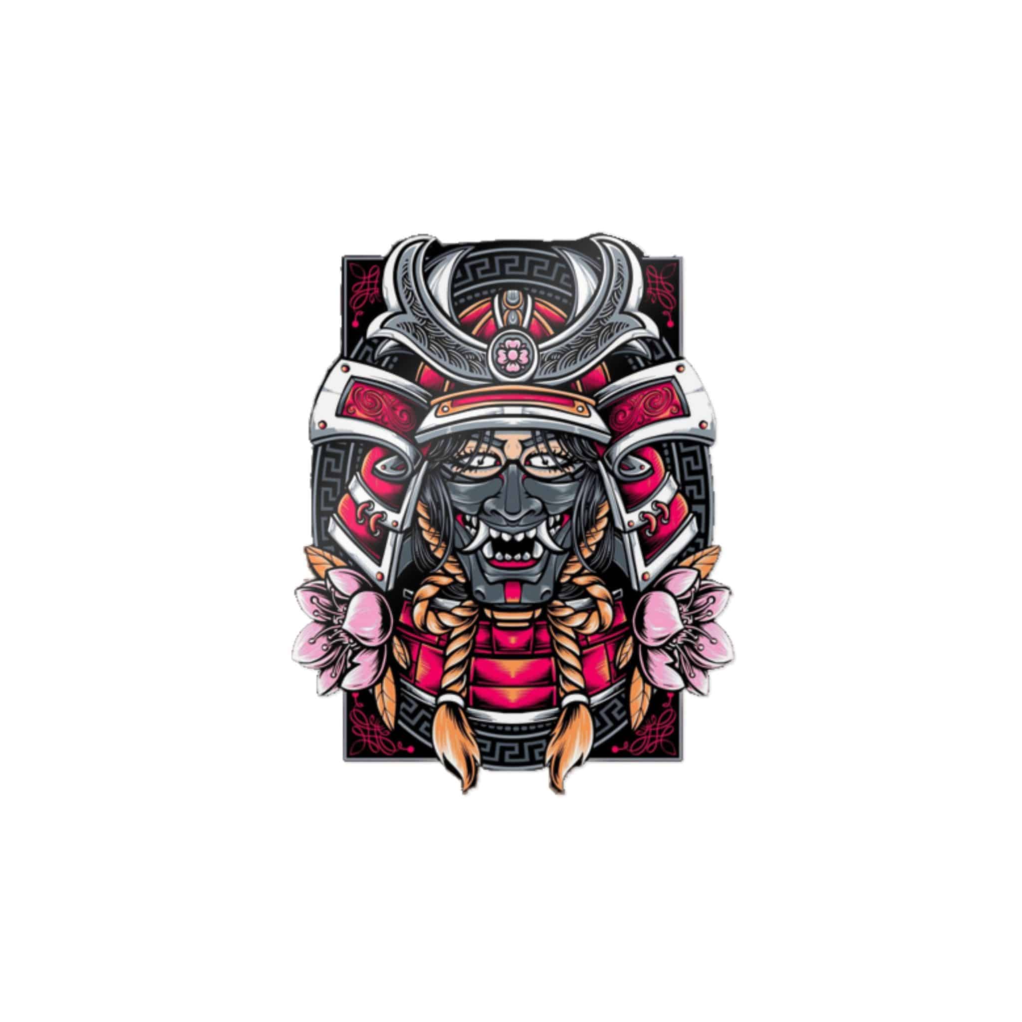 Samurai Die Cut Stickers Dtf