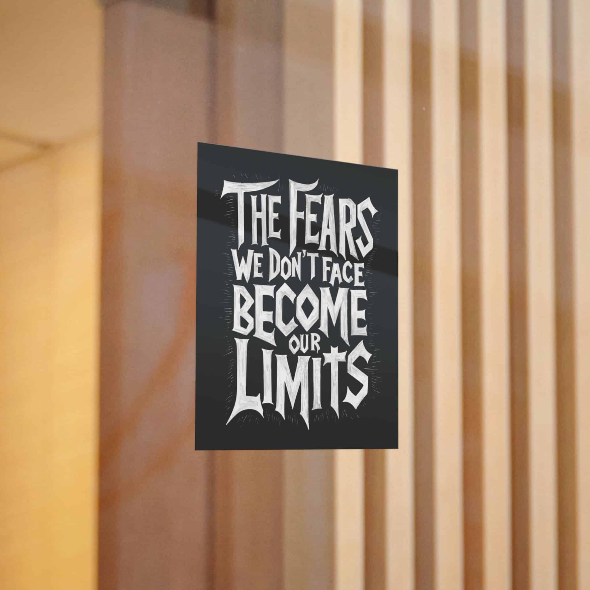 The Fears We Dont Face Become Our Limits Die Cut Stickers Dtf - Image 6