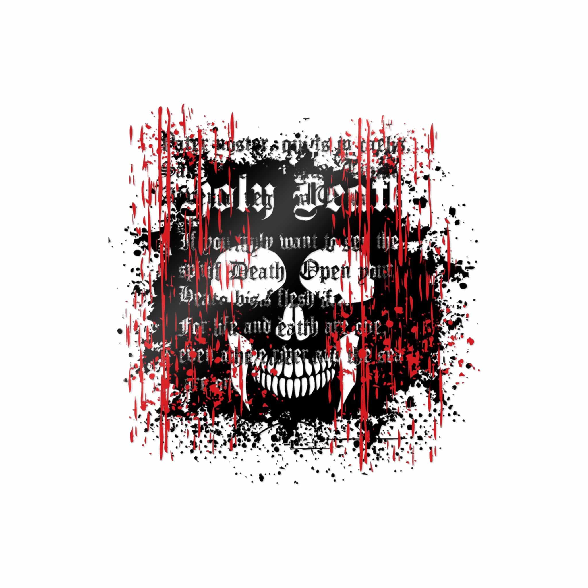 Gothic Sign With Skull Grunge Vintage Design T Shirts (22) Die Cut Stickers Dtf - Image 21