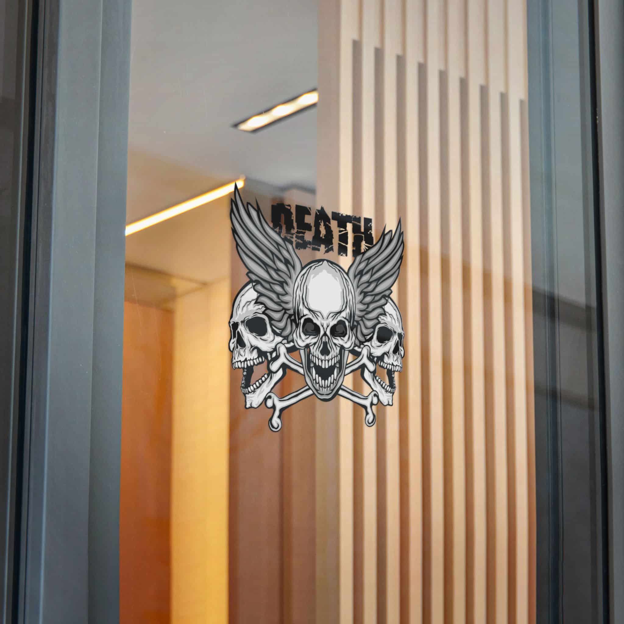 Gothic Sign With Skull Grunge Vintage Design T Shirts (6) Die Cut Stickers Dtf - Image 26