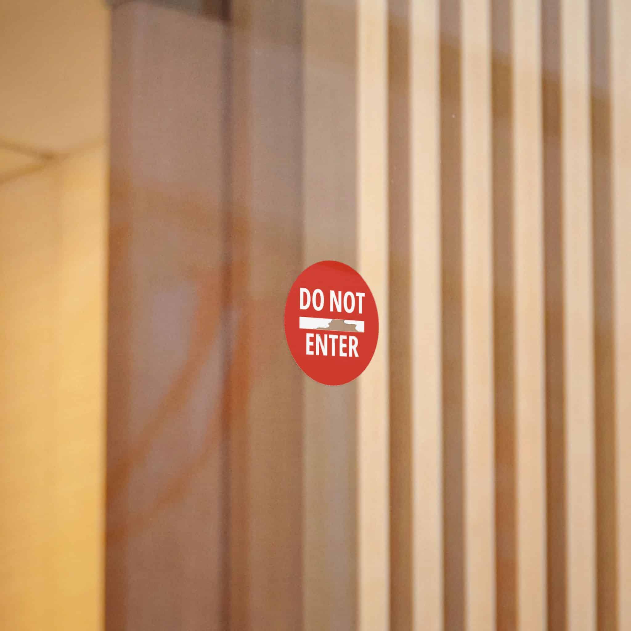 Do Not Enter Icon Sign Die Cut Stickers Dtf - Image 8