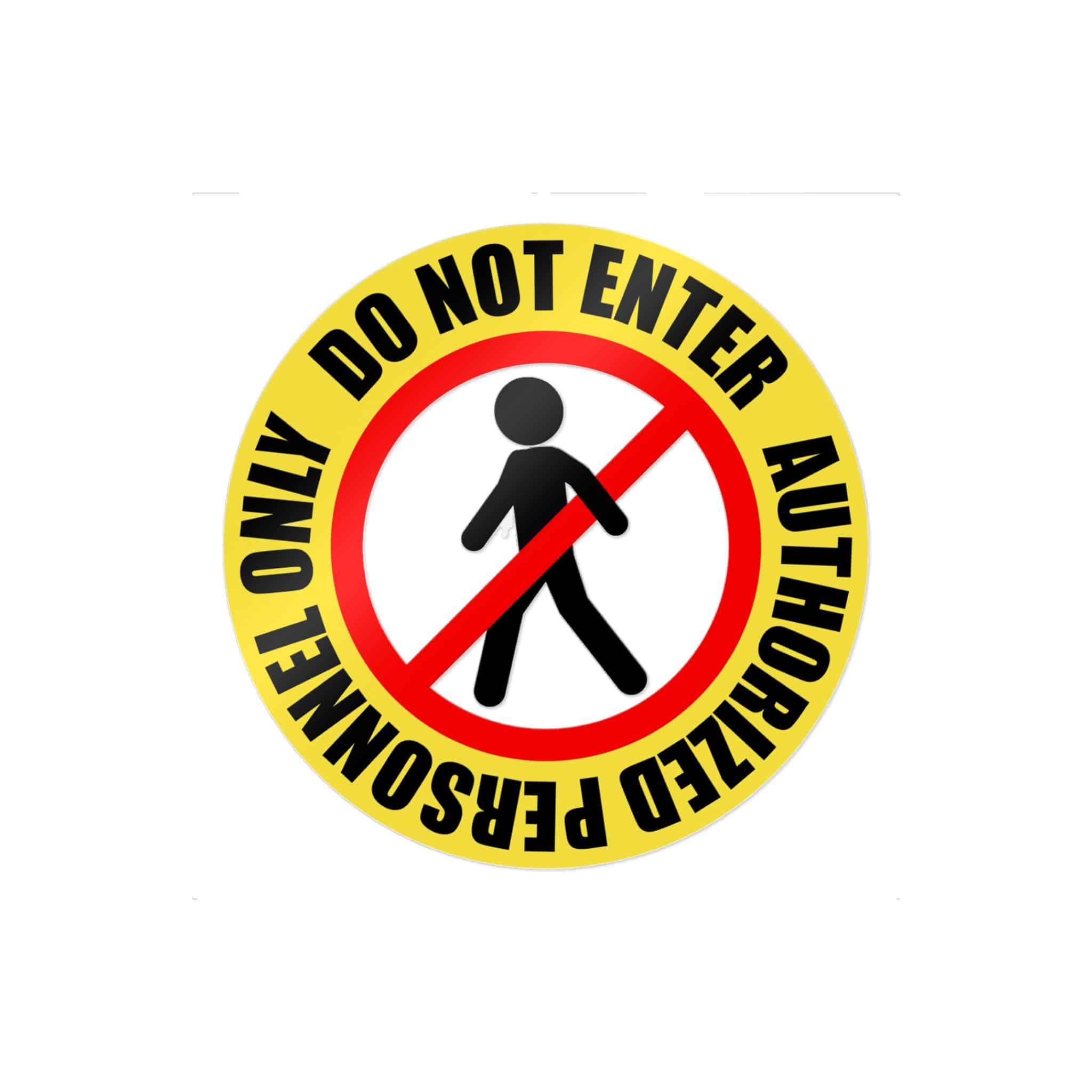 Personnel Only Die Cut Stickers Dtf - Image 11