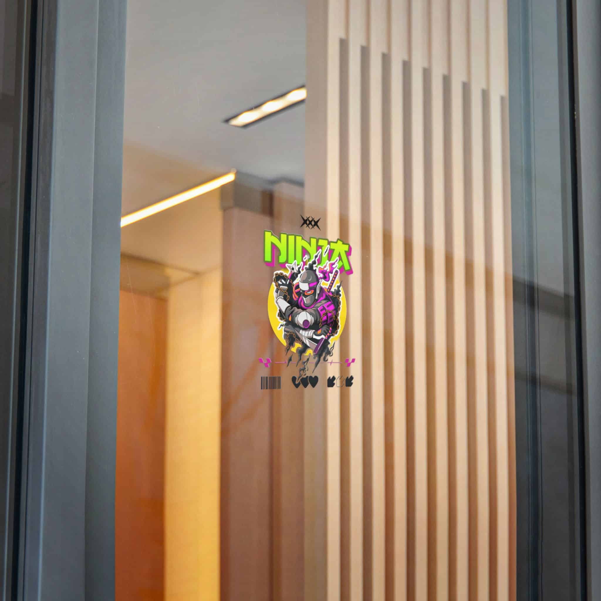 Typography Tshirt Design Ninja Die Cut Stickers Dtf - Image 24