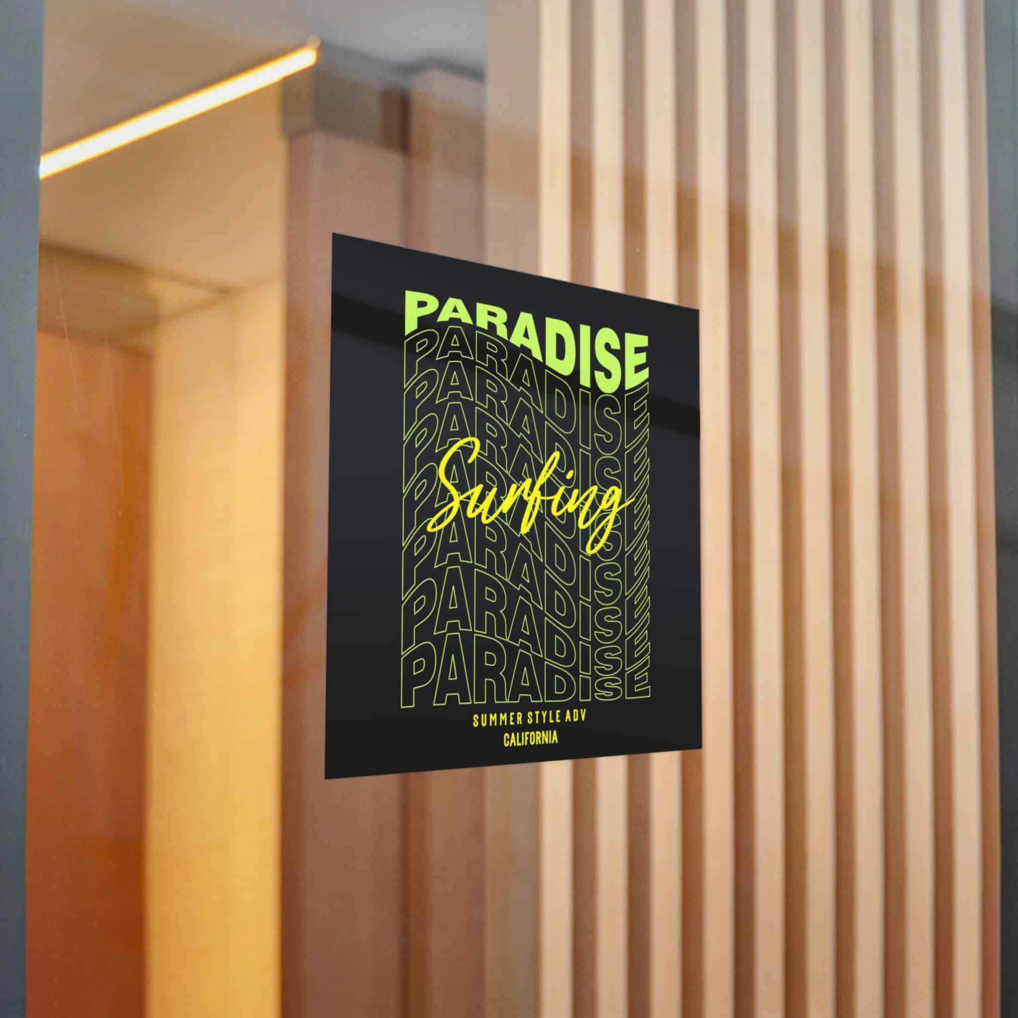 Paradise Surfing Die Cut Stickers Dtf - Image 20
