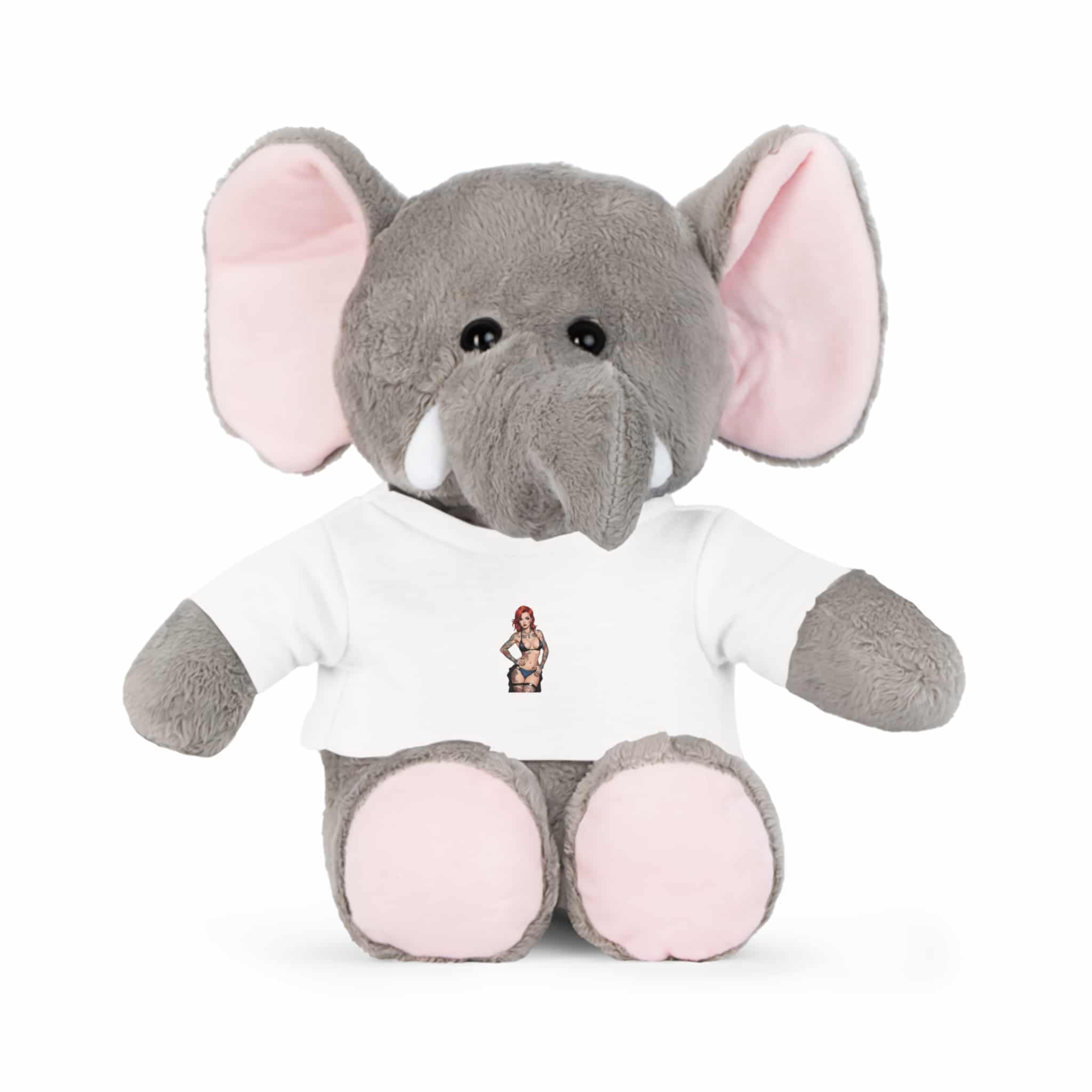 Tattooed Sexy Woman 26 Plush Toy With T Shirt - Image 7