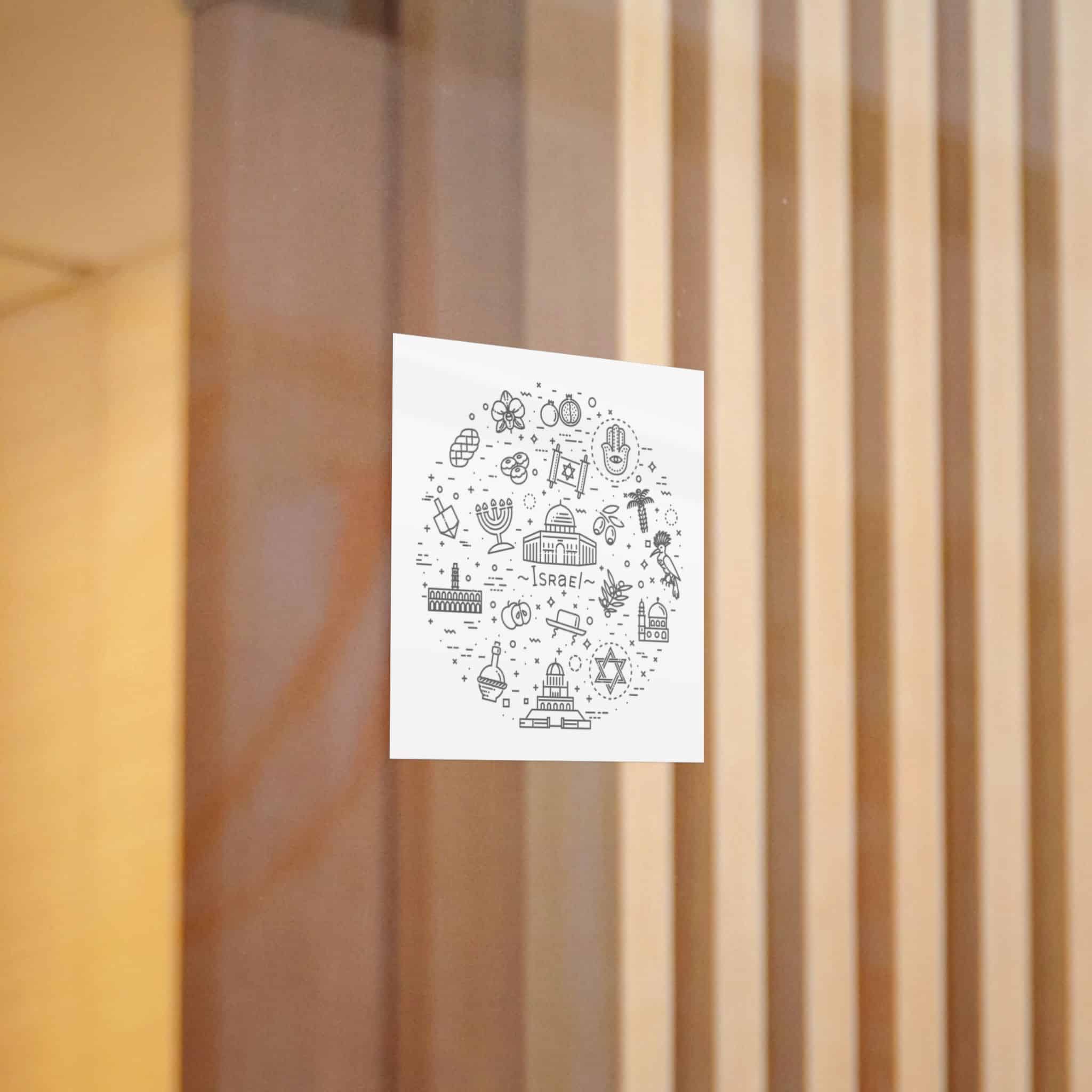 Israel Die Cut Stickers Dtf - Image 4