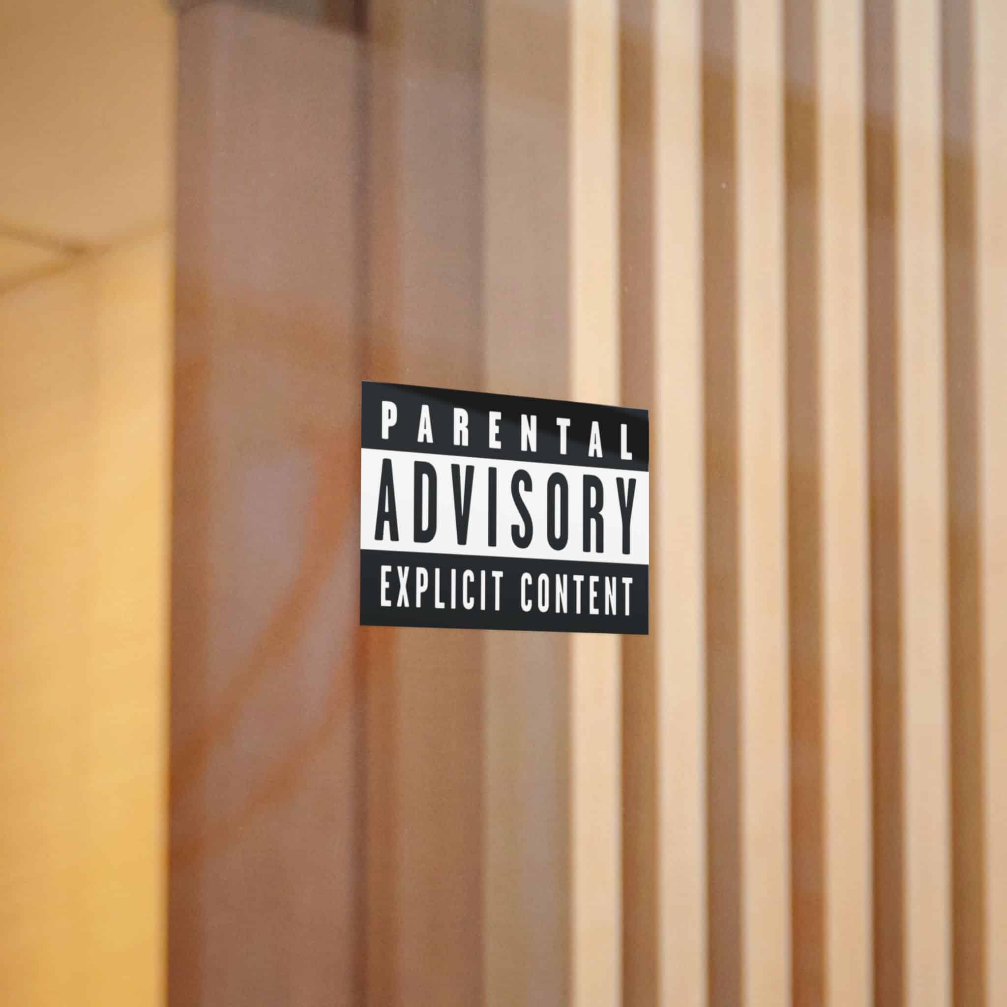 Parental Advisory Explicit Content Logo Vector Copia Die Cut Stickers Dtf - Image 4