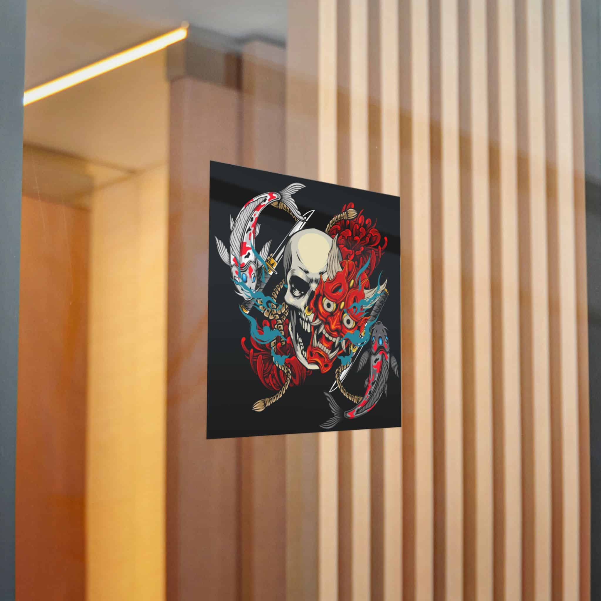Skull Oni 2 Die Cut Stickers Dtf - Image 16