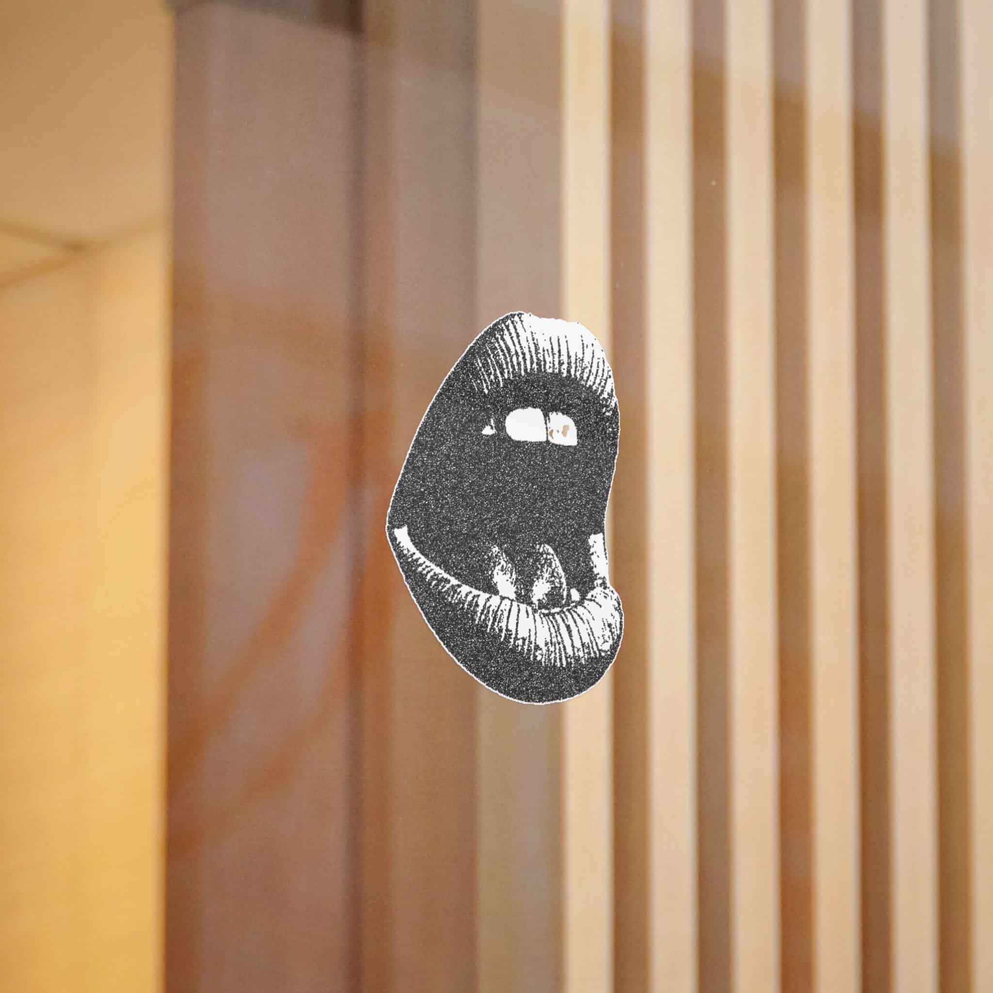 Vector Mouth Scream Trendy Retro Photocopy Grain Effect Modern Stipple Dots 2 Die Cut Stickers Dtf - Image 6
