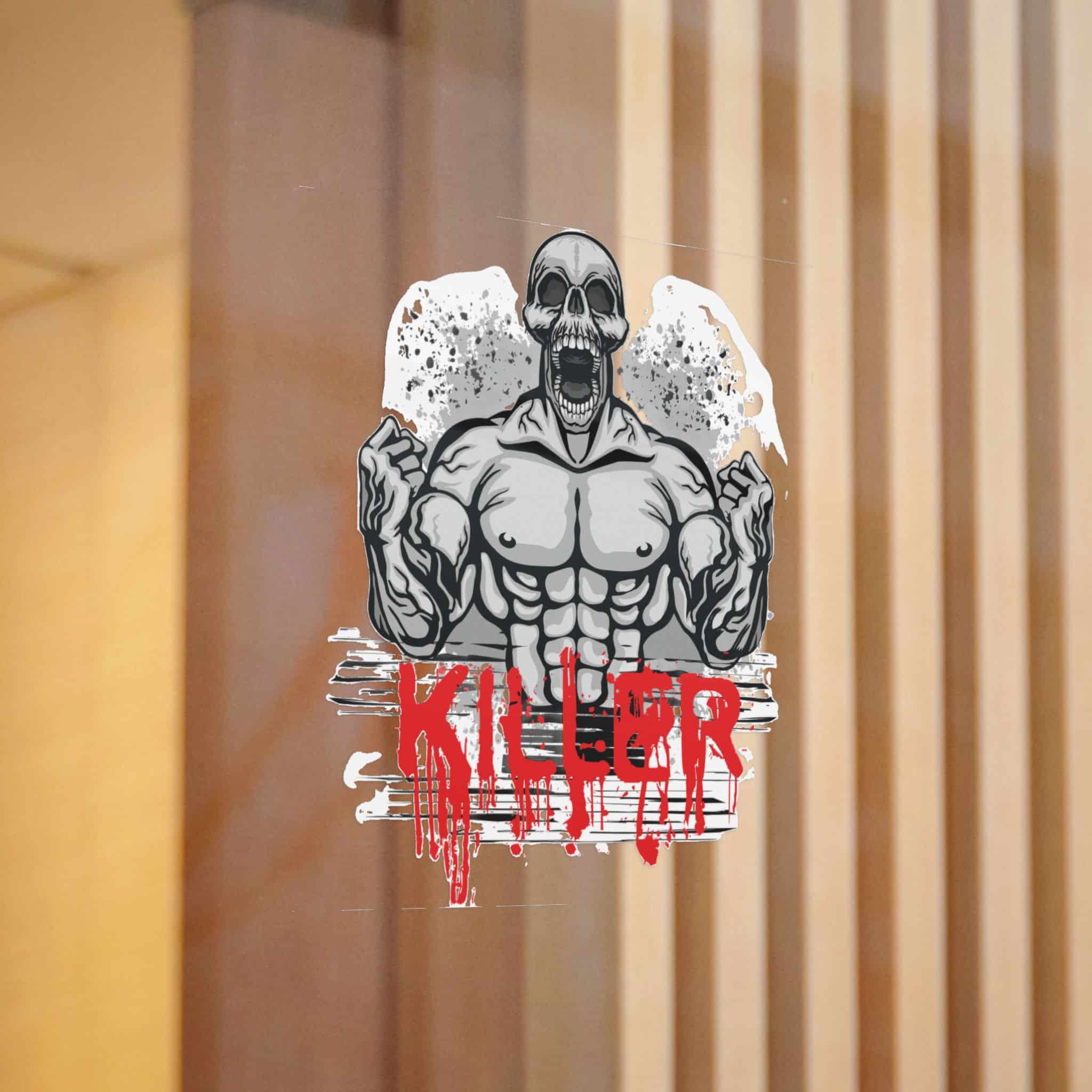 Gothic Sign With Skull Flowers Grunge Vintage Design T Shirts(1) Die Cut Stickers Dtf - Image 12