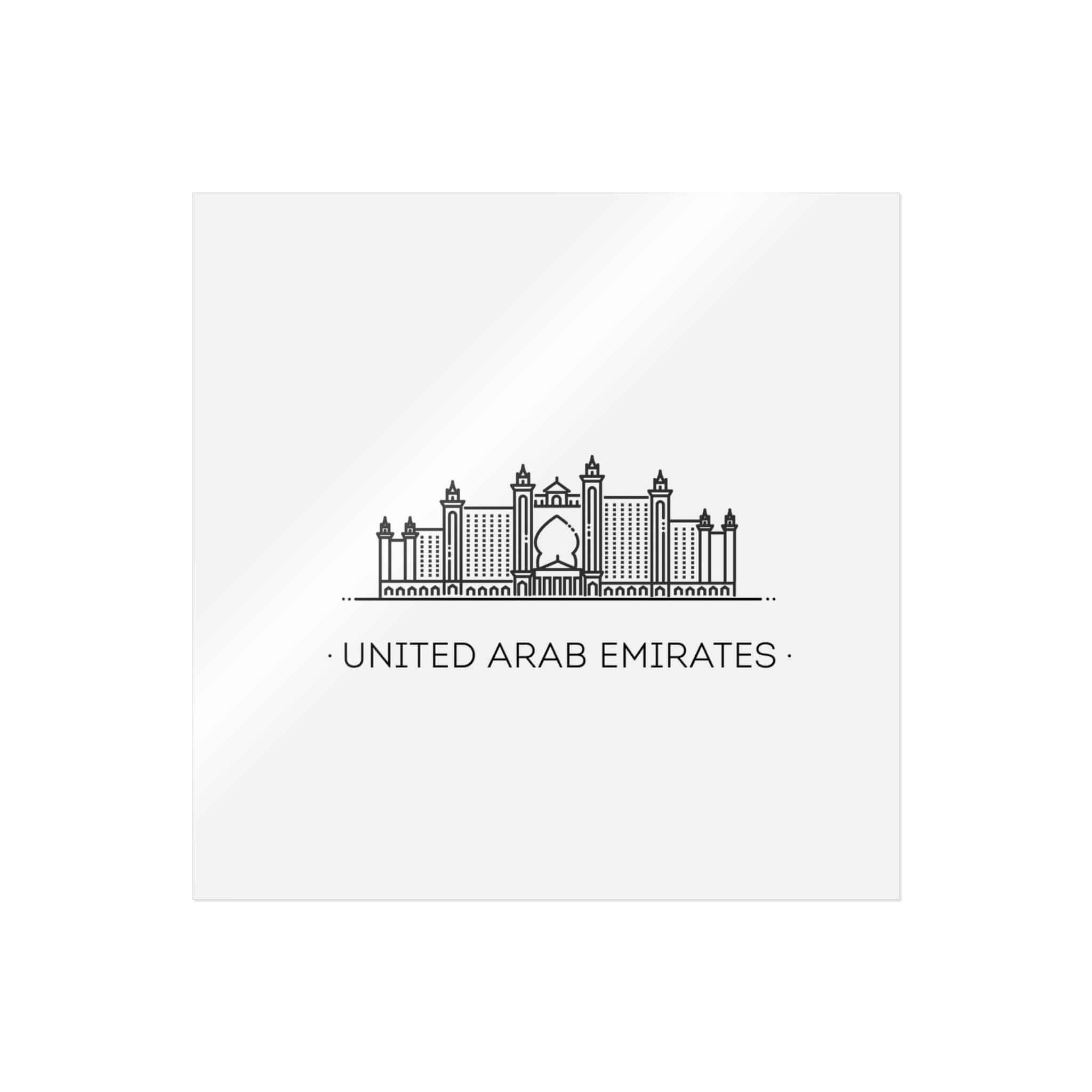 United Arab Emirates Die Cut Stickers Dtf - Image 27
