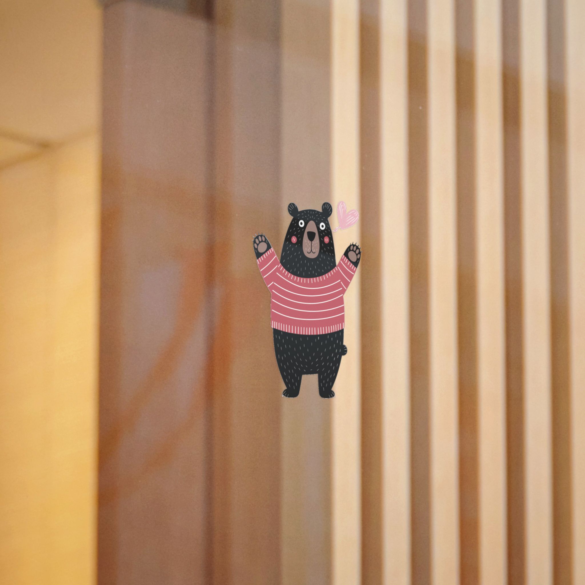 Cute Cartoon Black Bear Isolated White Background Die Cut Stickers Dtf - Image 10
