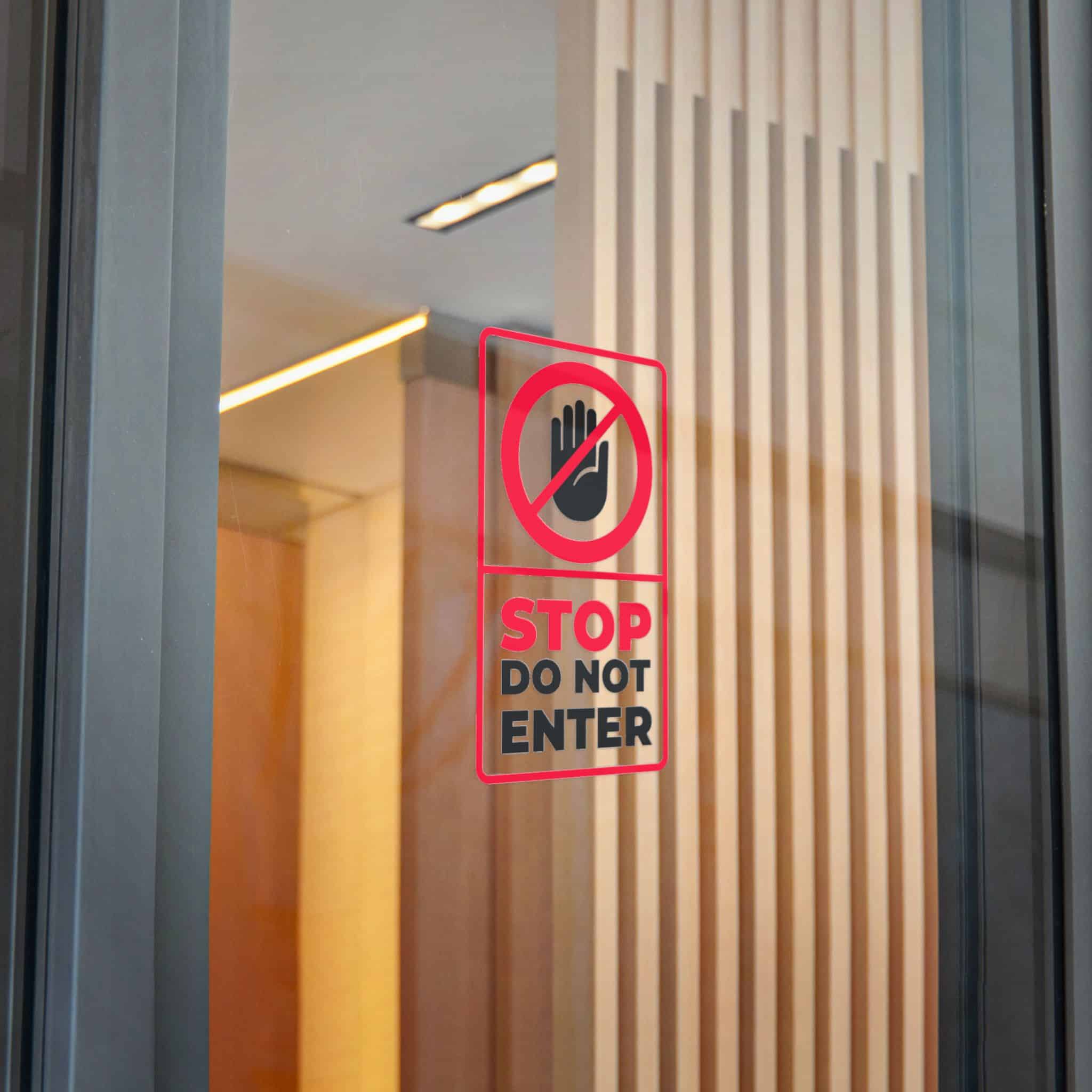Stop Do Not Enter 184623 Die Cut Stickers Dtf - Image 28