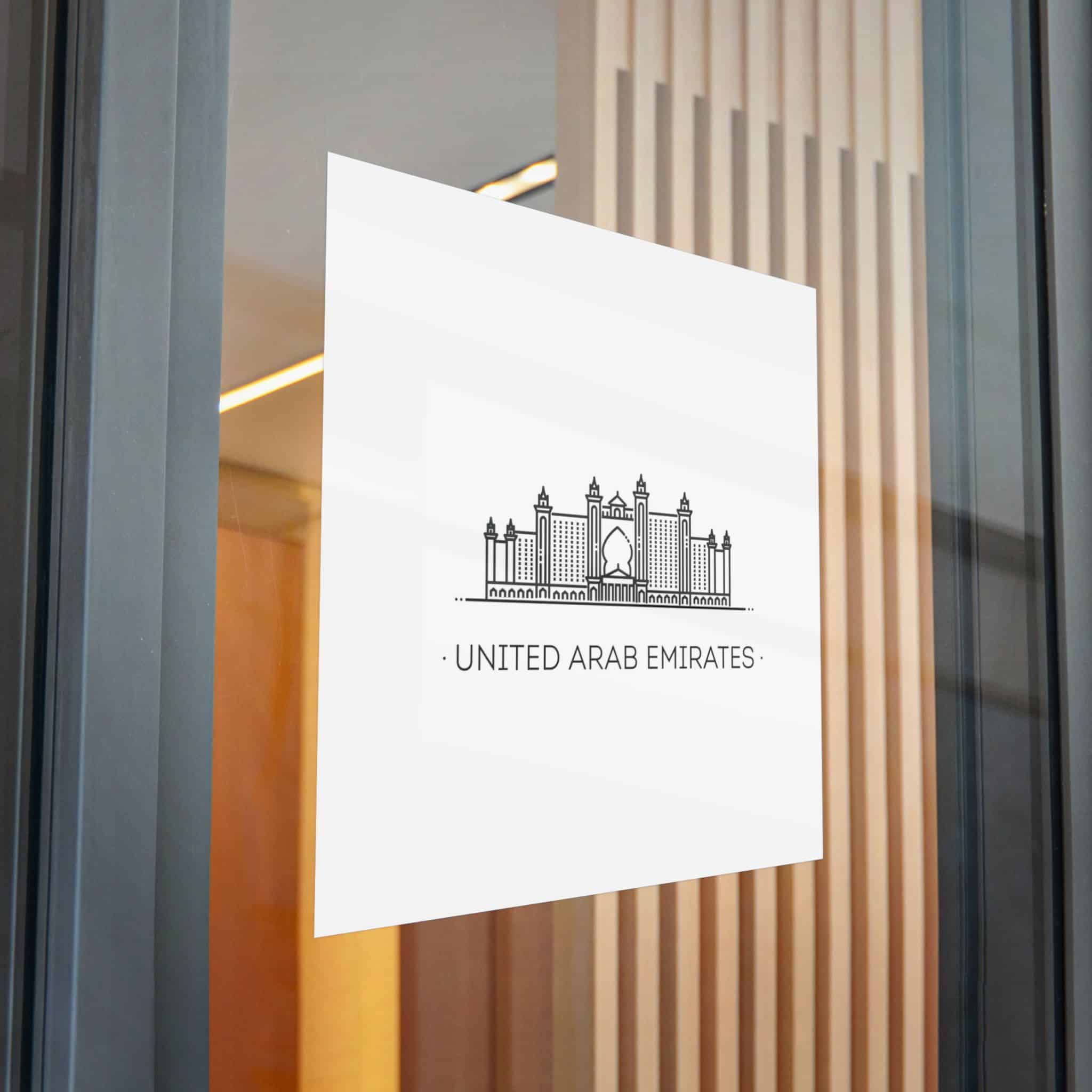United Arab Emirates Die Cut Stickers Dtf - Image 32