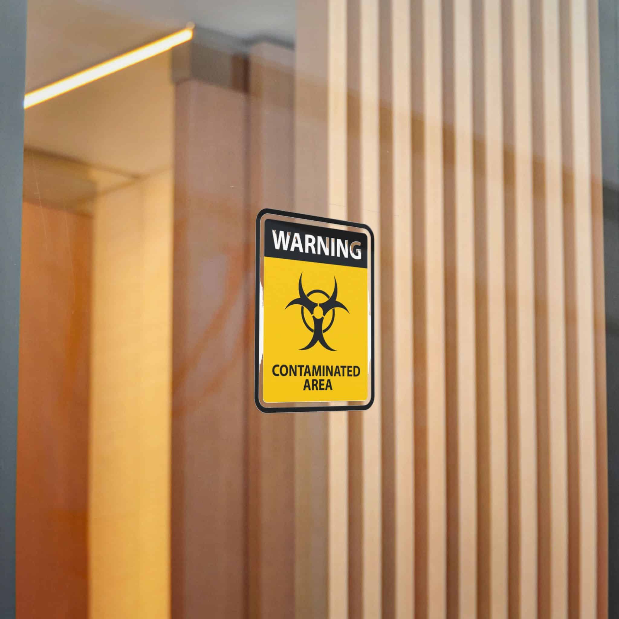 Warning Contaminated Area Die Cut Stickers Dtf - Image 14