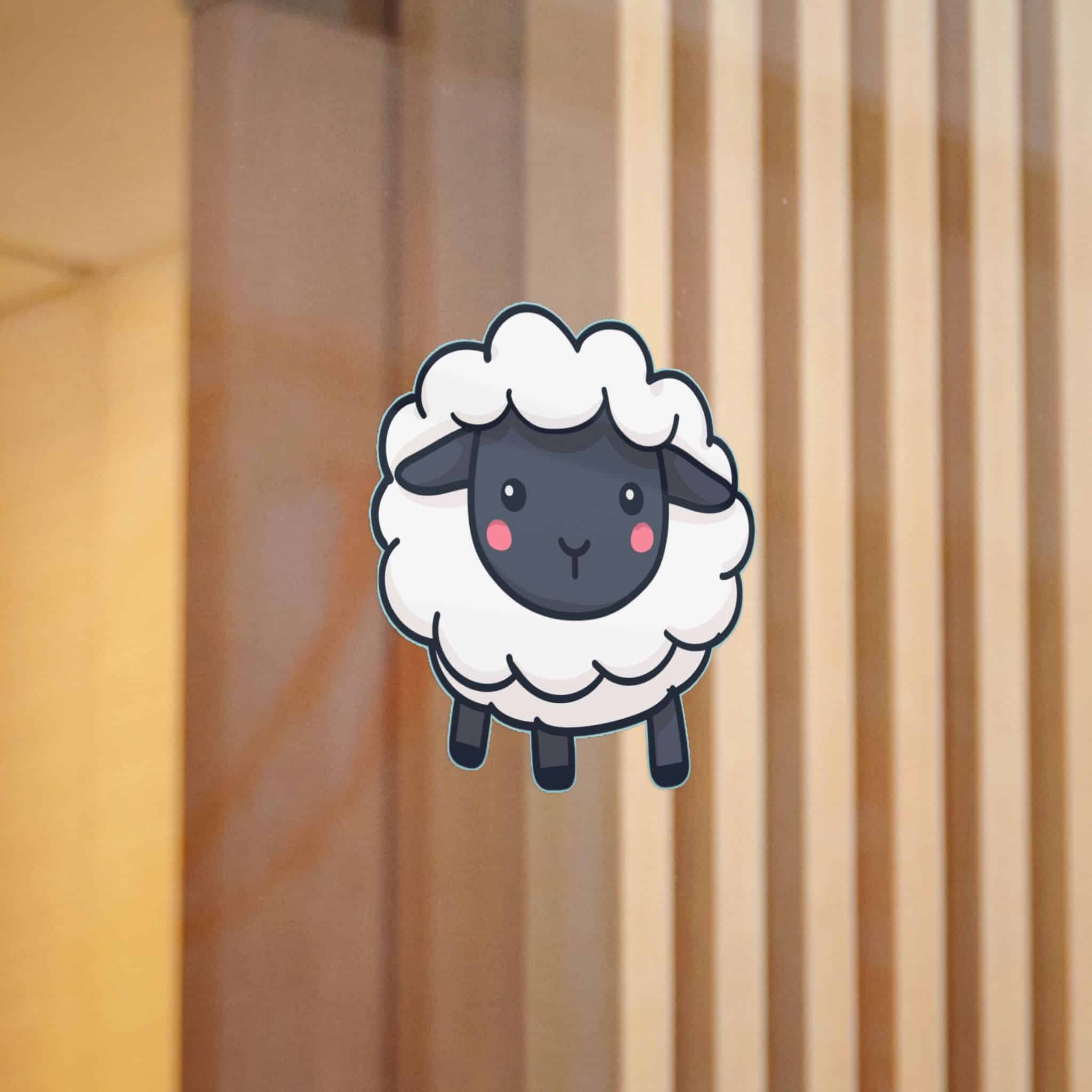Sheep Vector Cute (1) Die Cut Stickers Dtf - Image 12