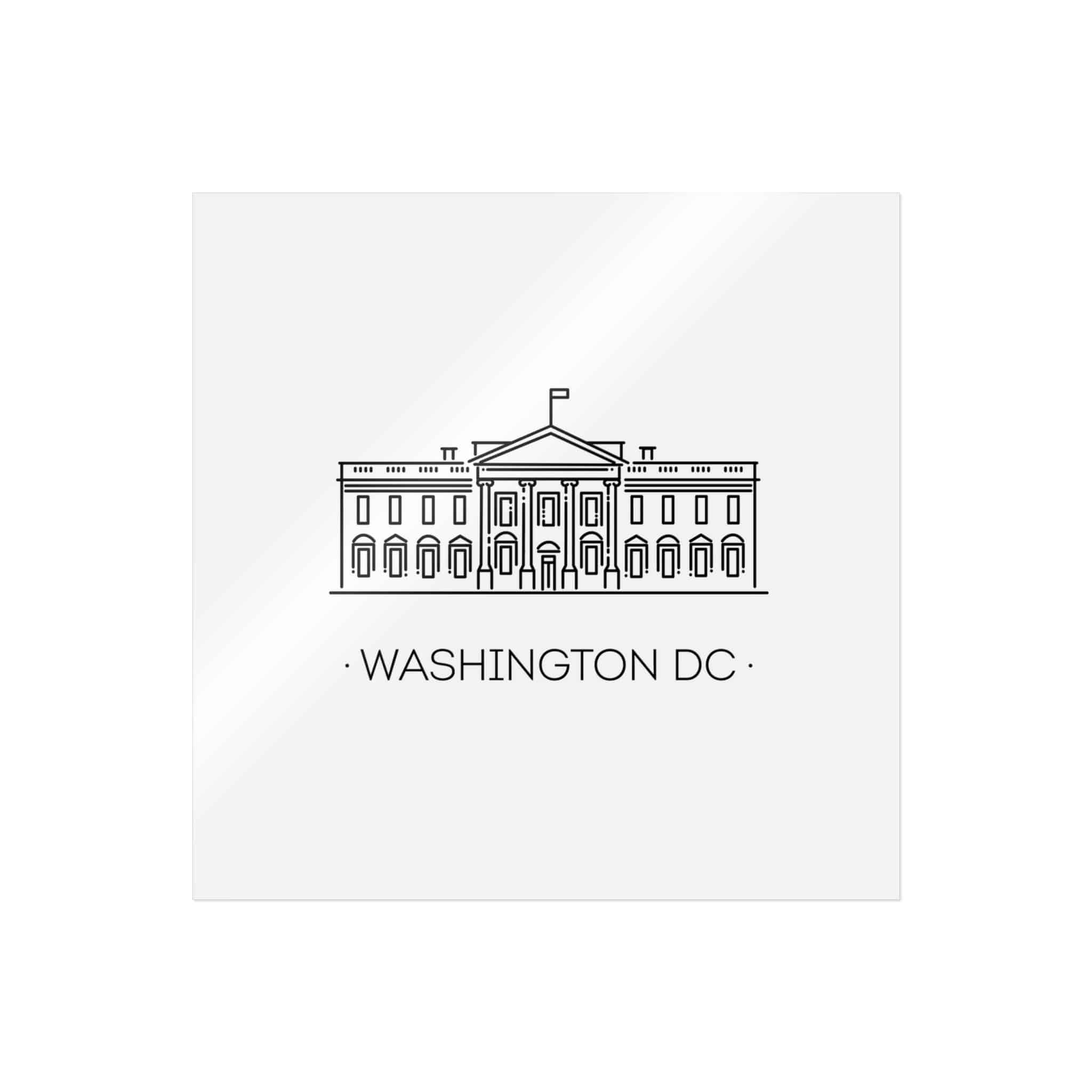 Washington Dc Die Cut Stickers Dtf - Image 15