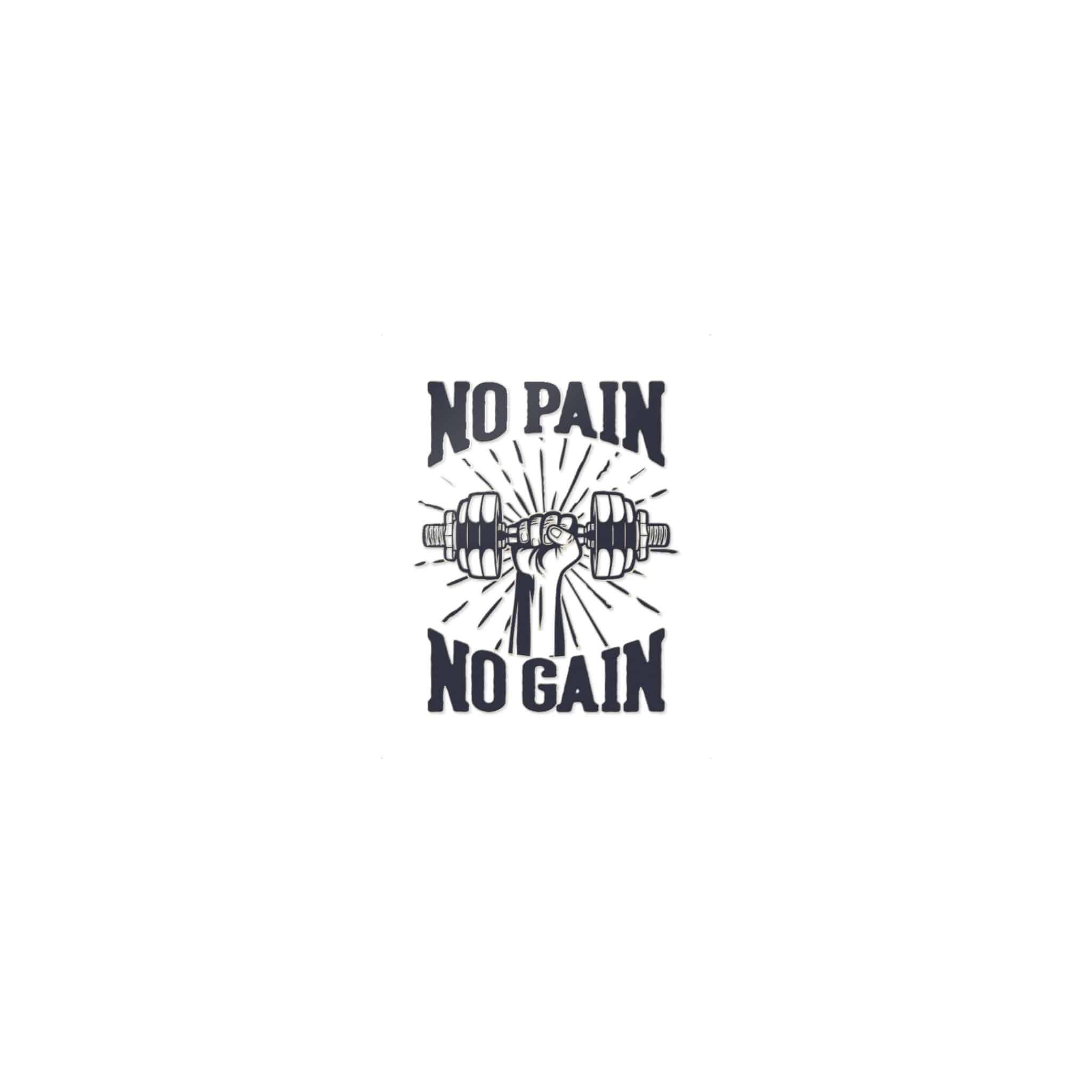 No Pain No Gain Copia Die Cut Stickers Dtf - Image 9